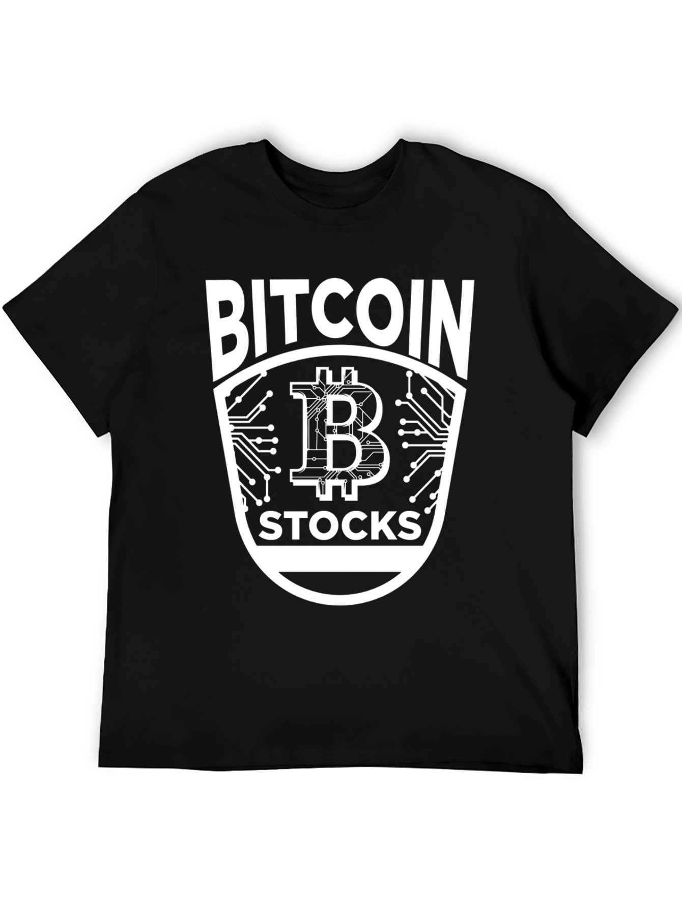 Bitcoin Stocks Graphic Black Tee