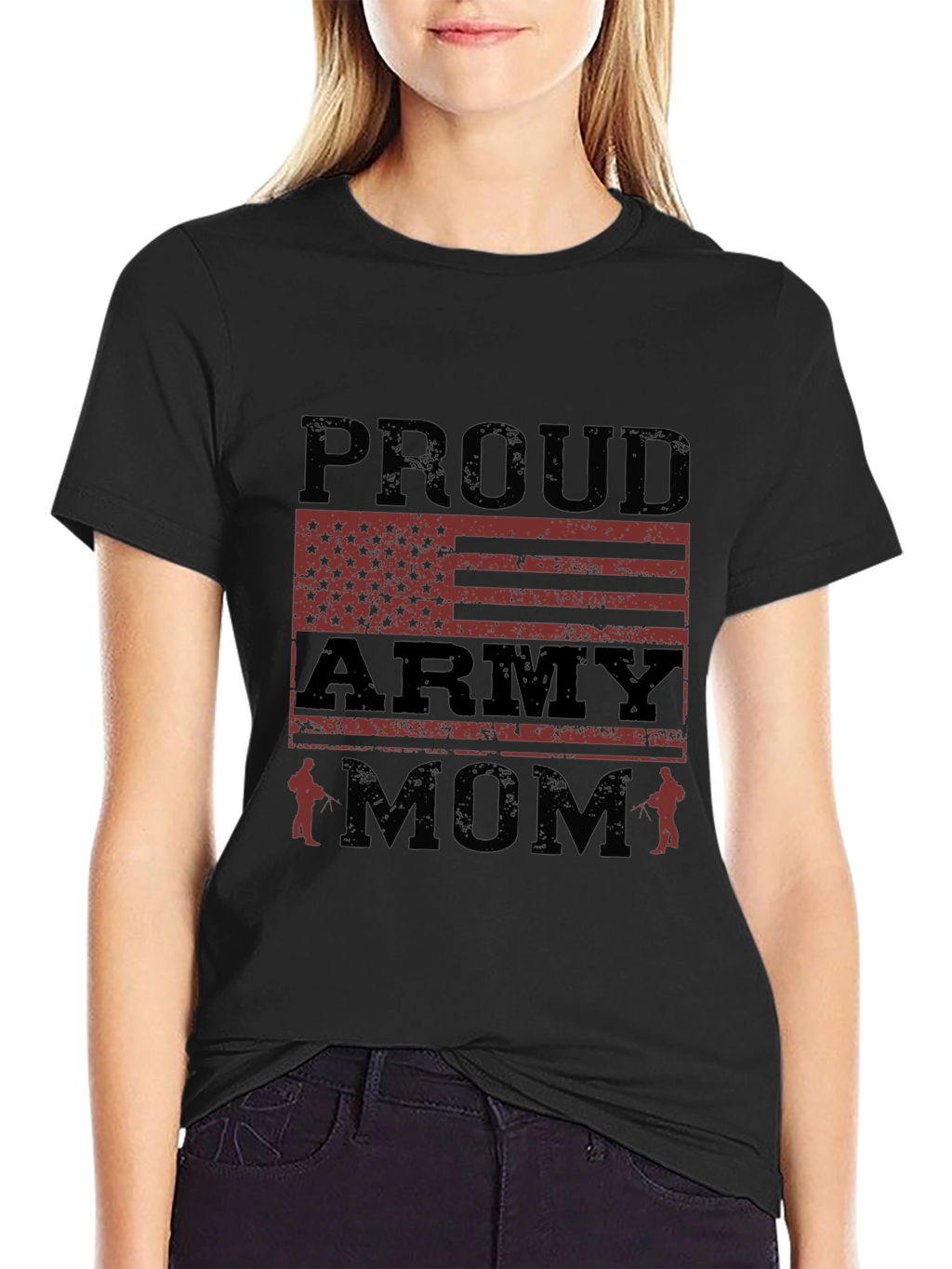 Proud Army Mom T-Shirt Military Family Tee