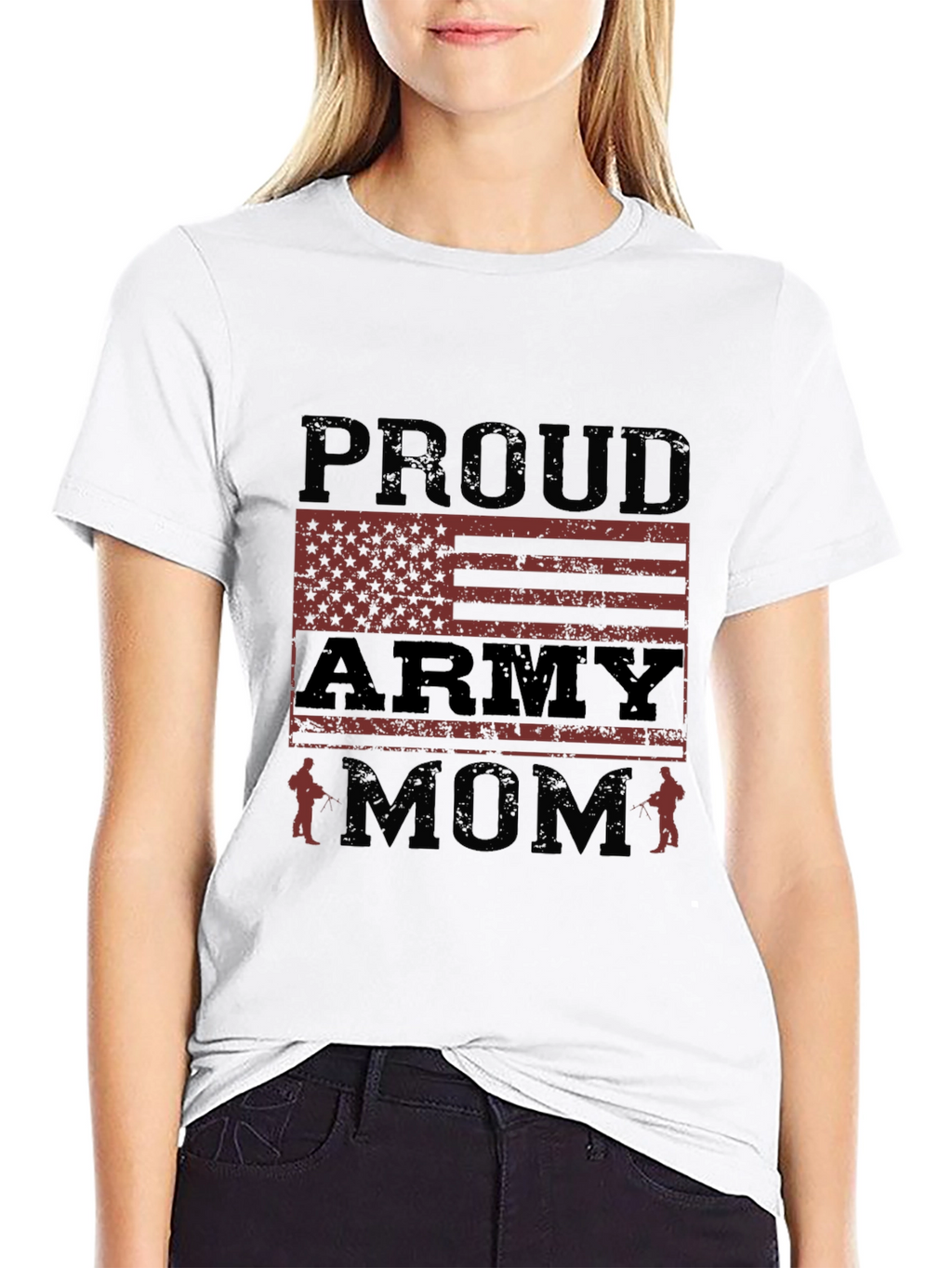 Proud Army Mom T-Shirt Military Family Tee