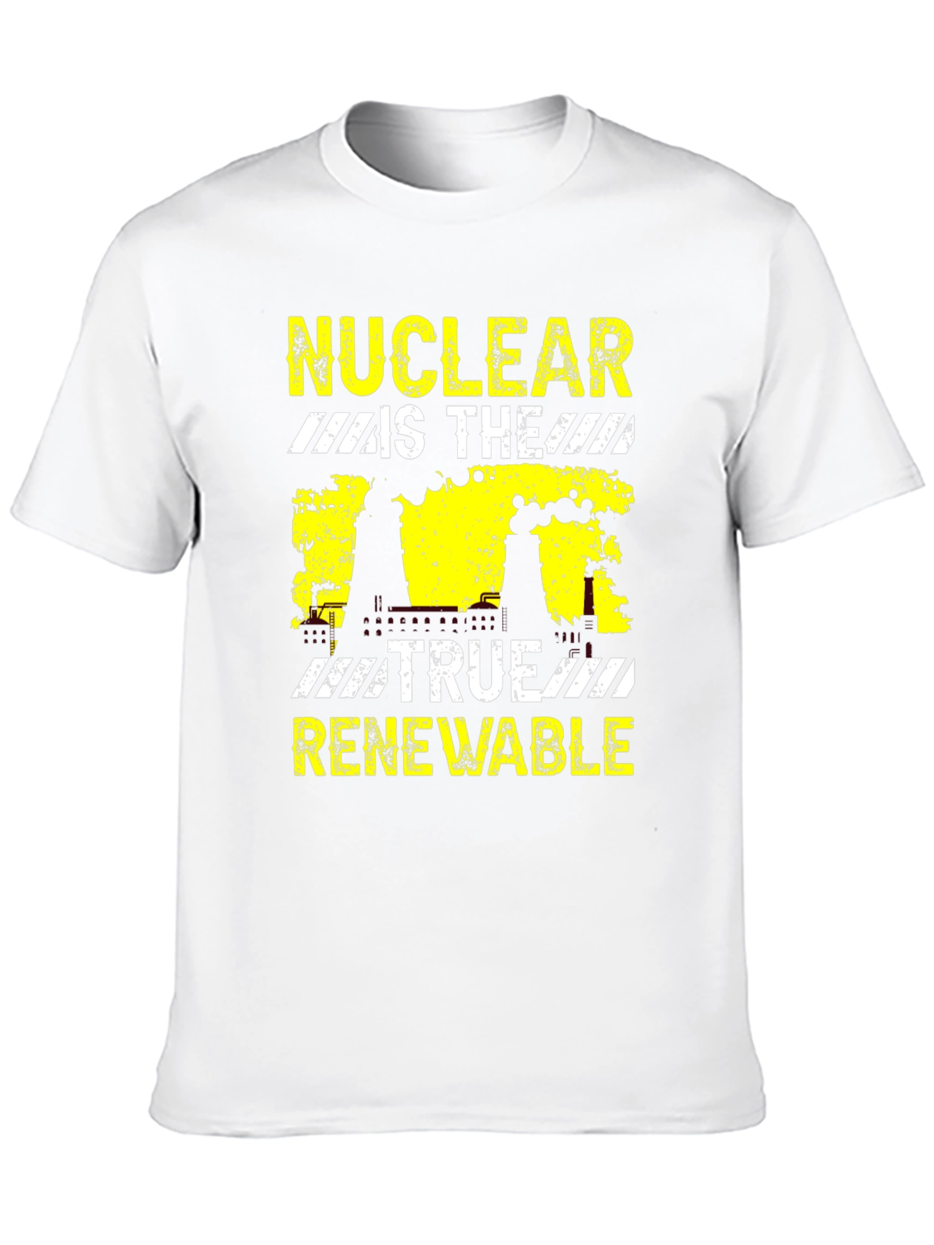 Nuclear Is The True Renewable Black Graphic T-Shirt
