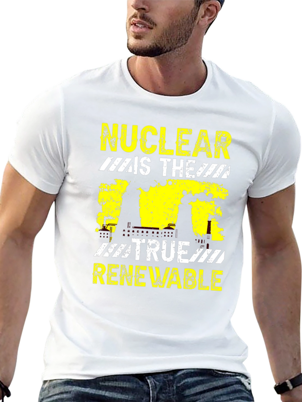 Nuclear Is The True Renewable Black Graphic T-Shirt