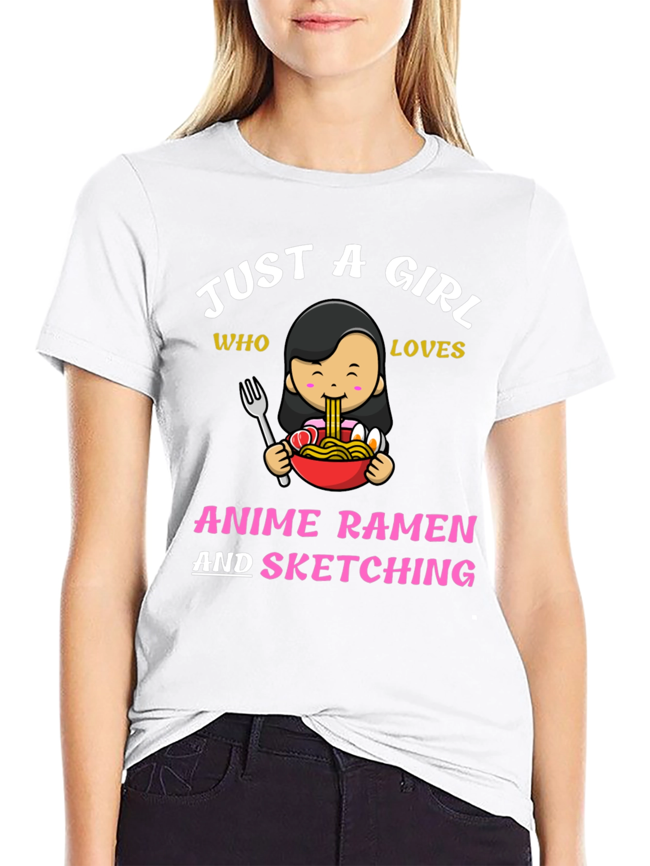 Anime Ramen & Sketching T-Shirt