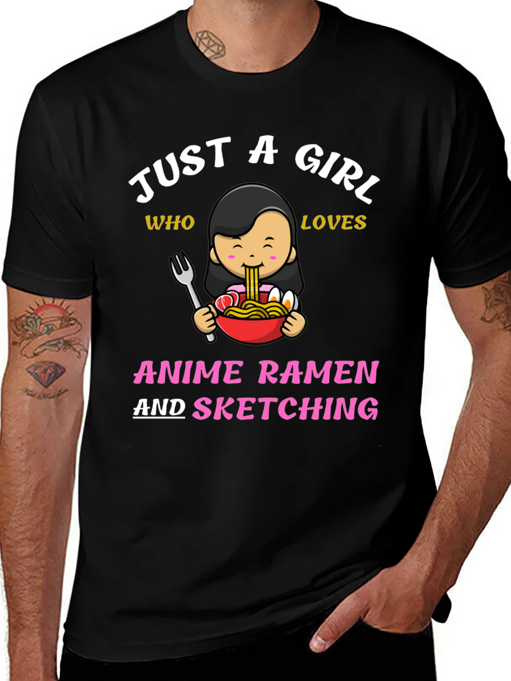 Anime Ramen & Sketching T-Shirt