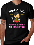 Anime Ramen & Sketching T-Shirt
