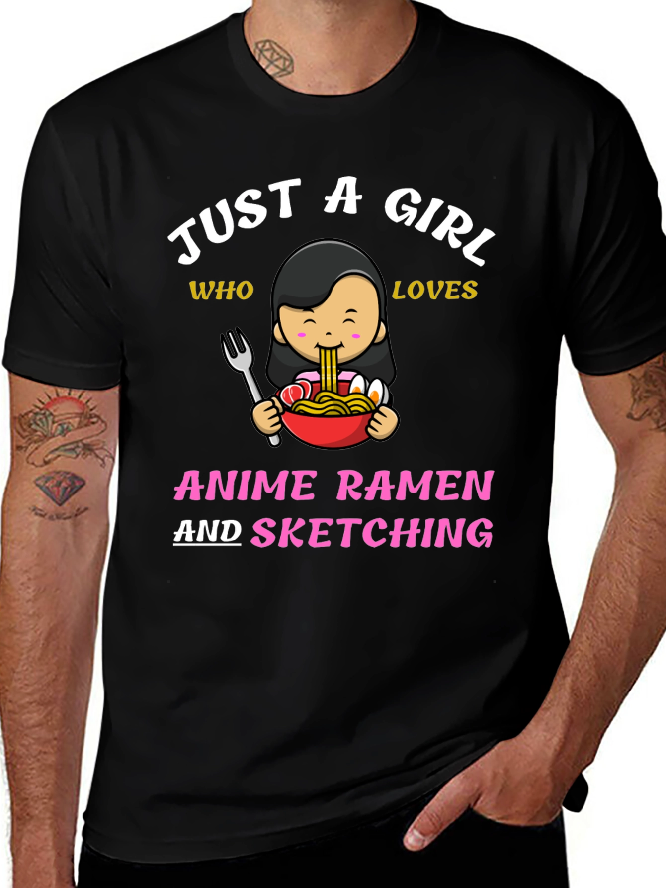 Anime Ramen & Sketching T-Shirt