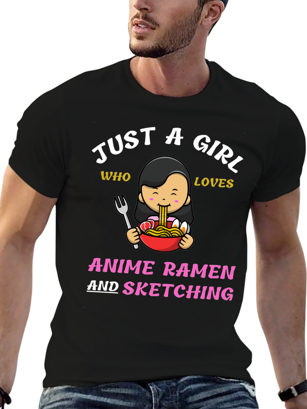 Anime Ramen & Sketching T-Shirt