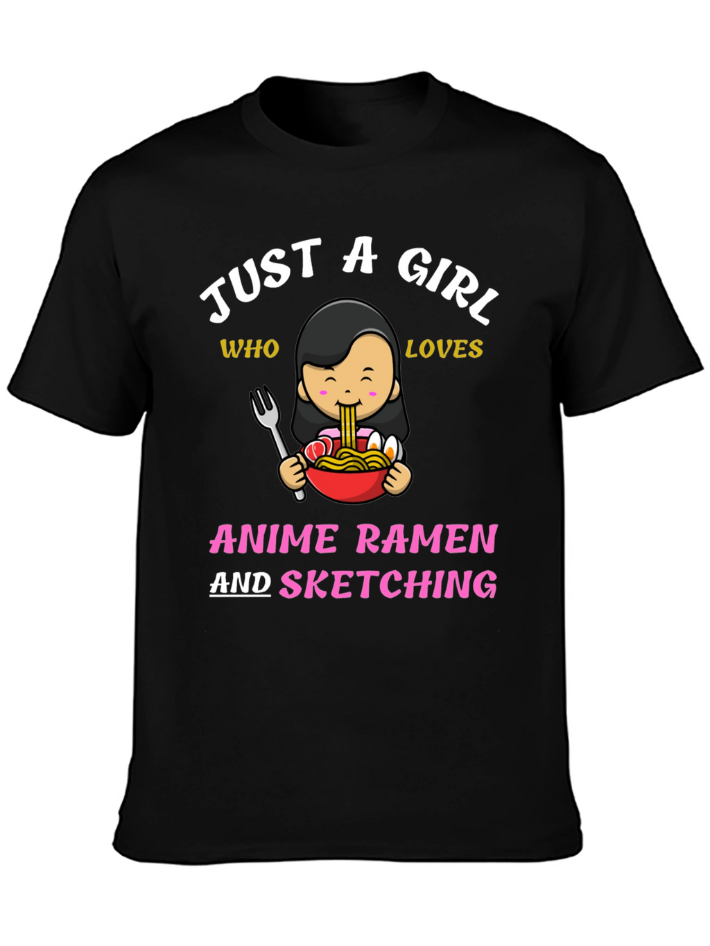 Anime Ramen & Sketching T-Shirt