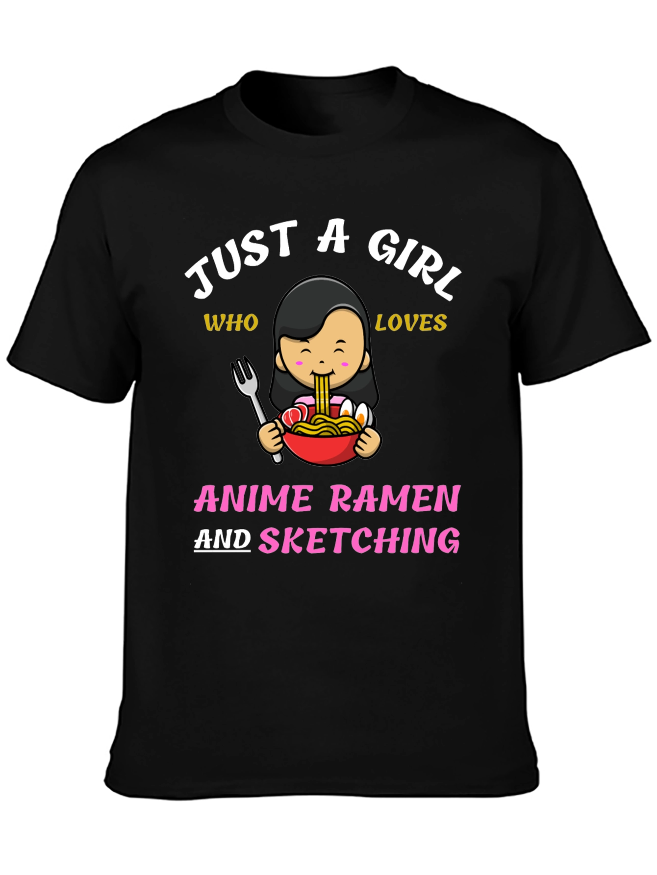 Anime Ramen & Sketching T-Shirt