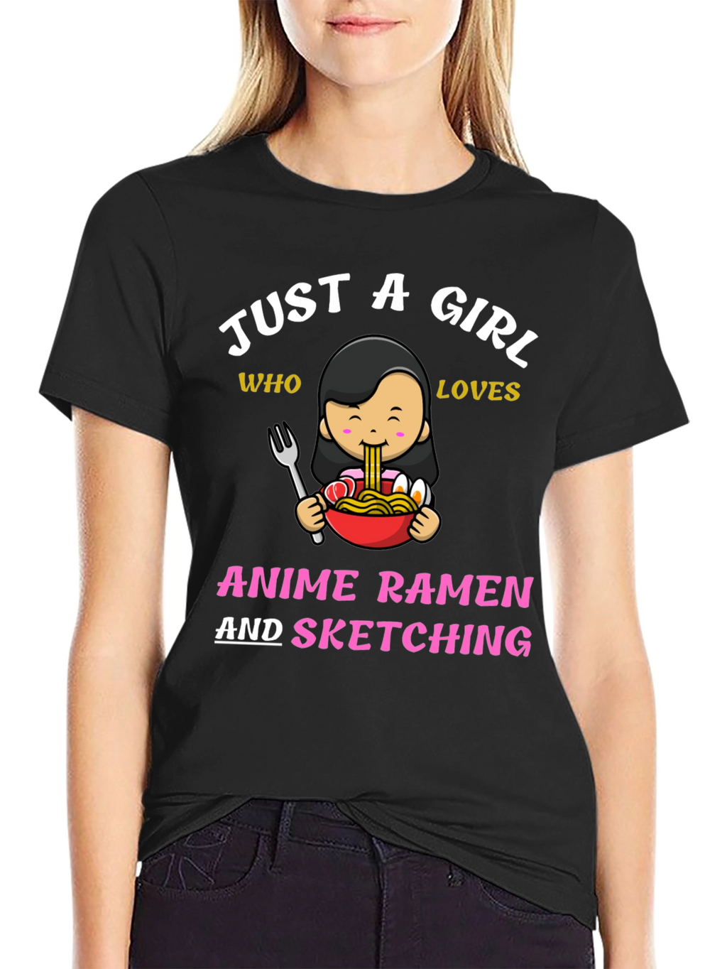 Anime Ramen & Sketching T-Shirt