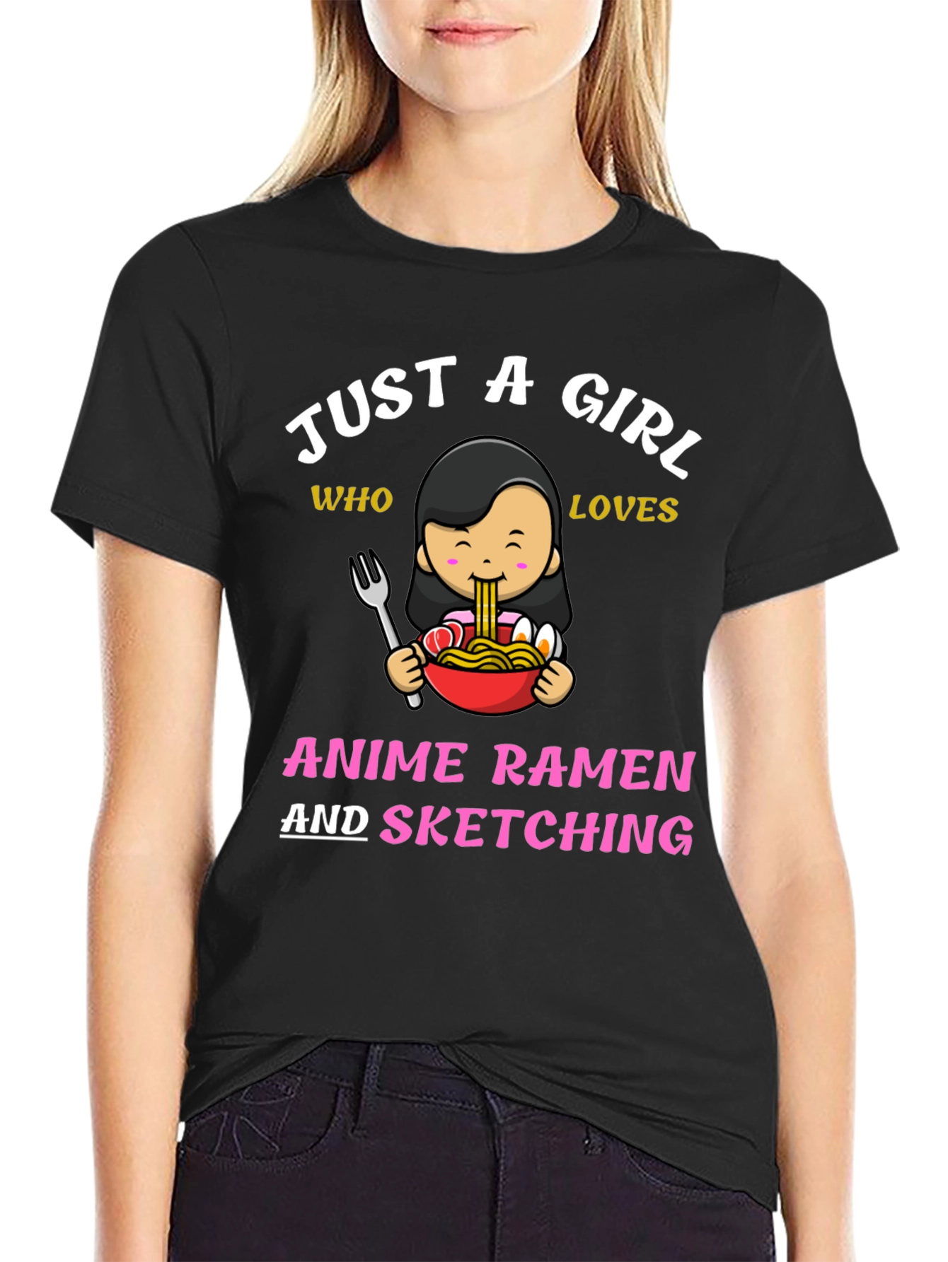 Anime Ramen & Sketching T-Shirt