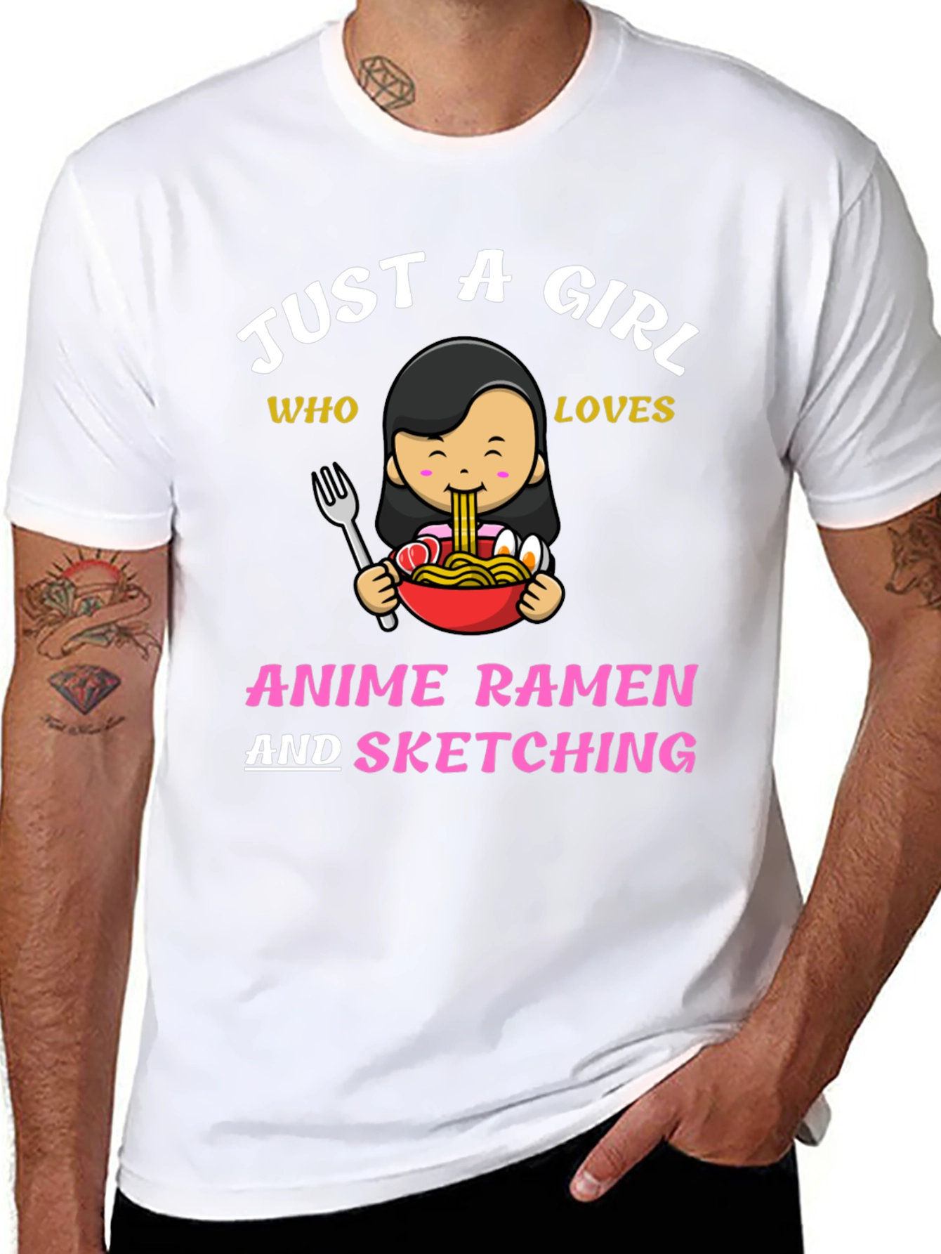 Anime Ramen & Sketching T-Shirt