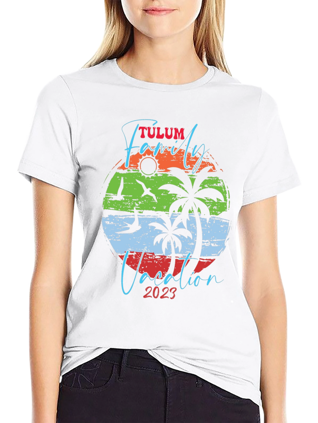 Tulum Family Vacation 2023 Black T-Shirt