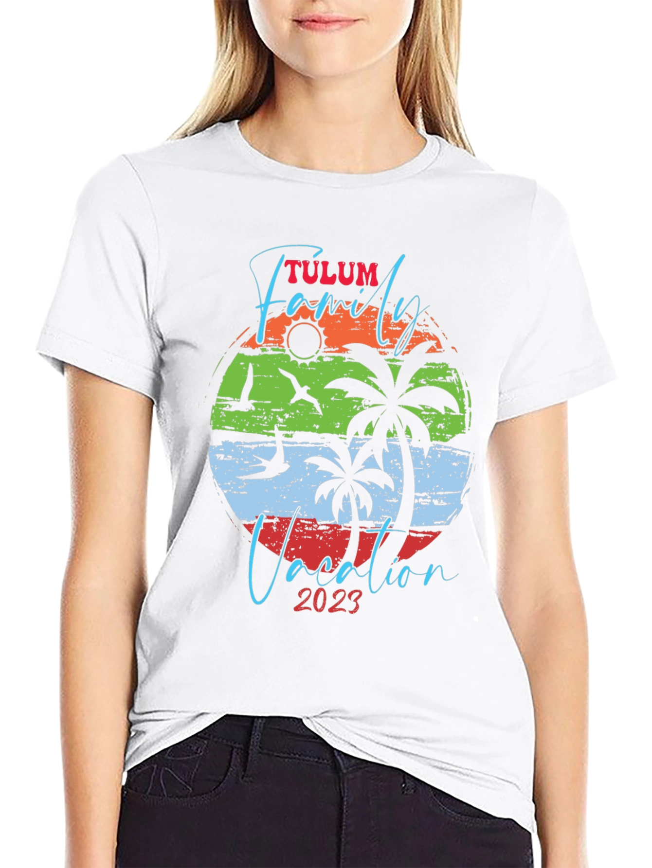 Tulum Family Vacation 2023 Black T-Shirt