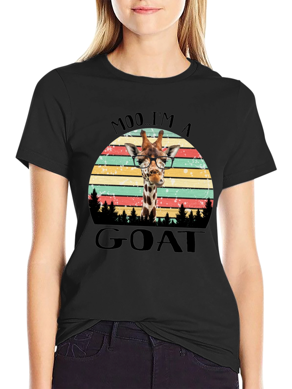 Moo Im A Goat Giraffe T-Shirt