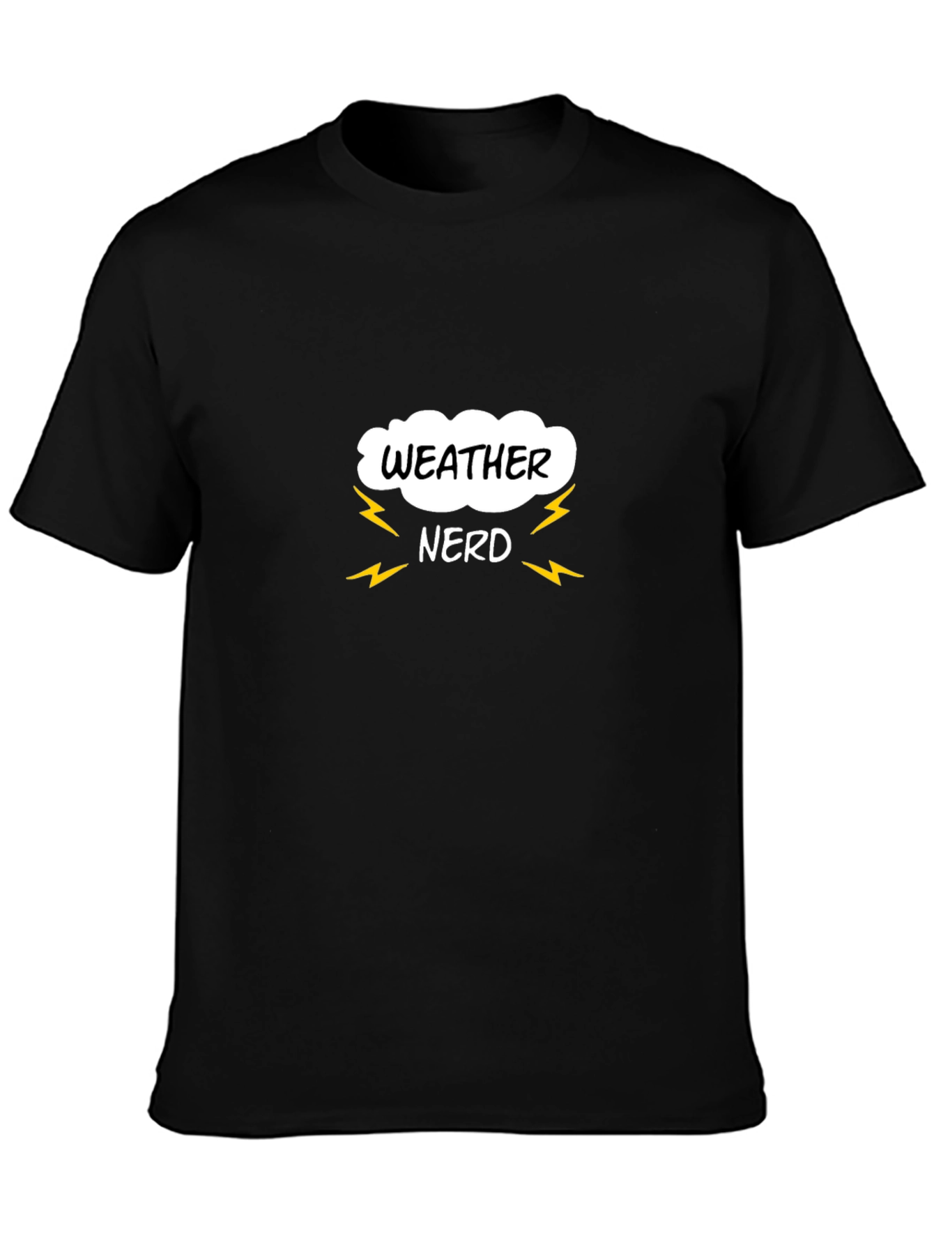 Weather Nerd T-Shirt - Black Graphic Tee