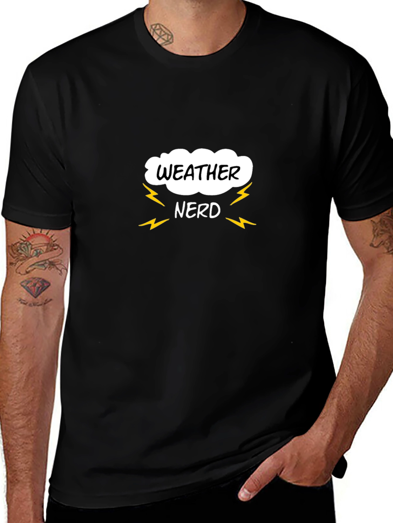 Weather Nerd T-Shirt - Black Graphic Tee