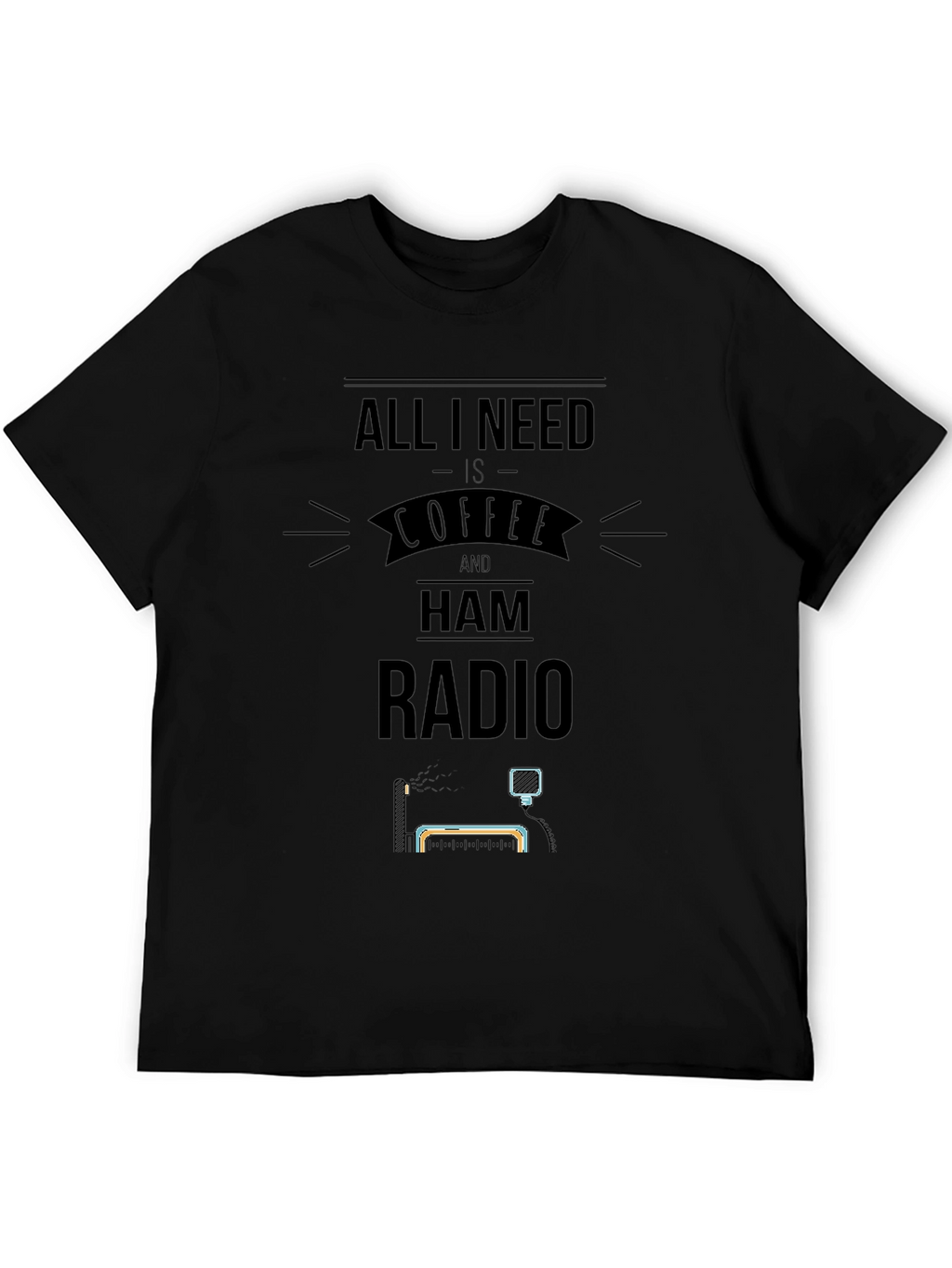 Coffee & Ham Radio T-Shirt - Hobby Apparel