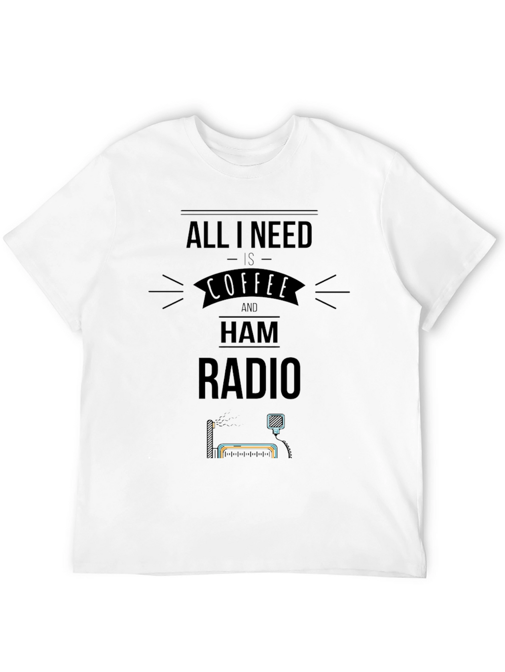 Coffee & Ham Radio T-Shirt - Hobby Apparel