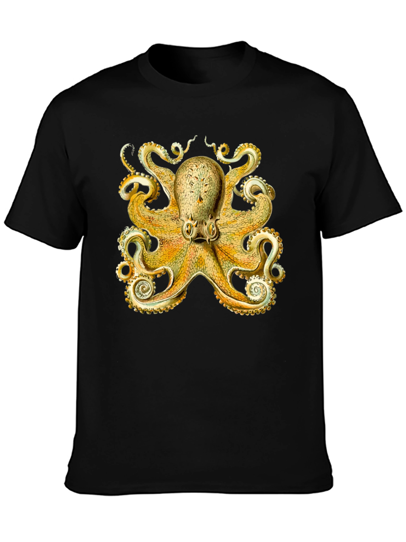 Vintage Octopus Graphic T-Shirt - Black