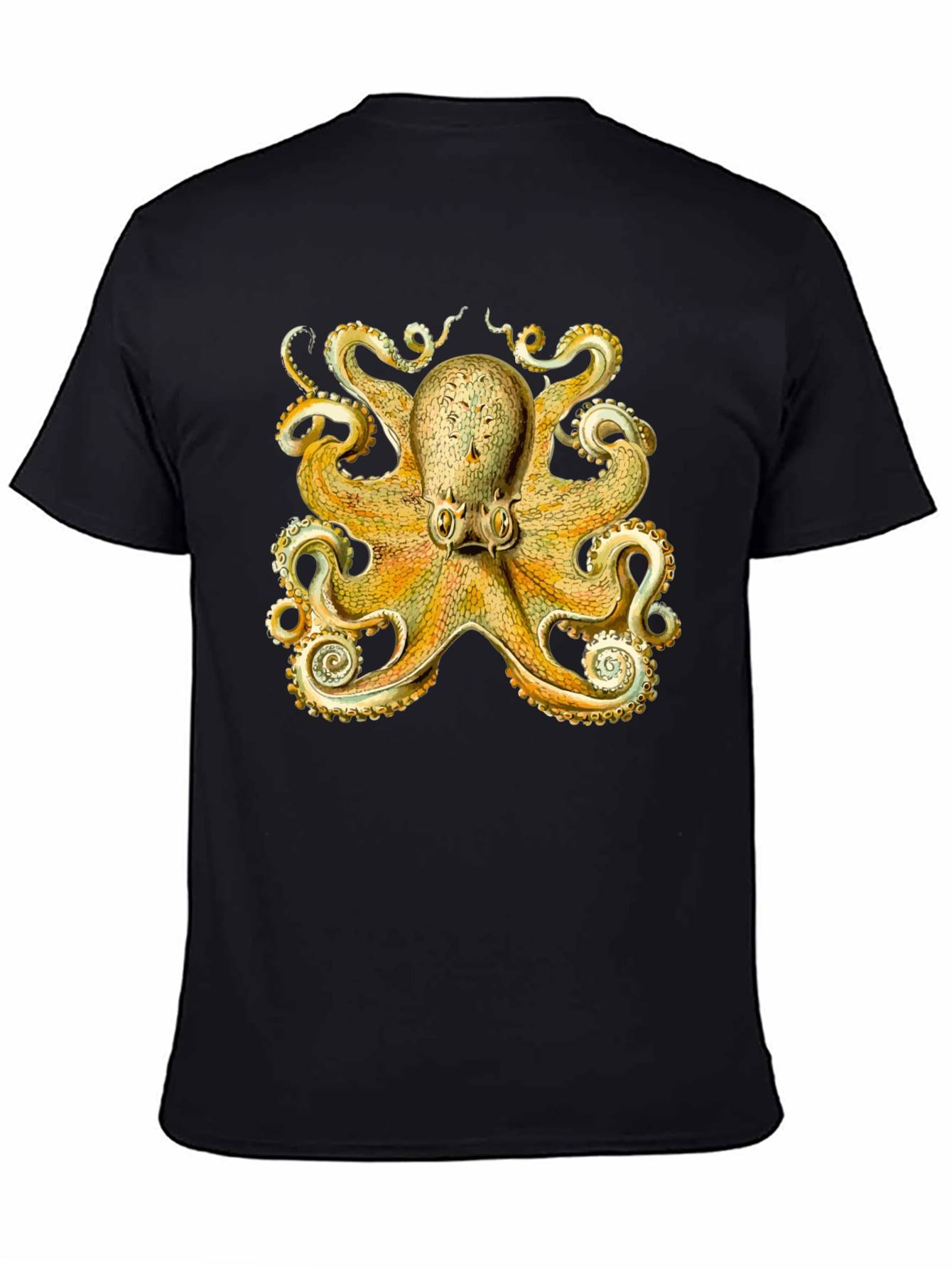 Vintage Octopus Graphic T-Shirt - Black
