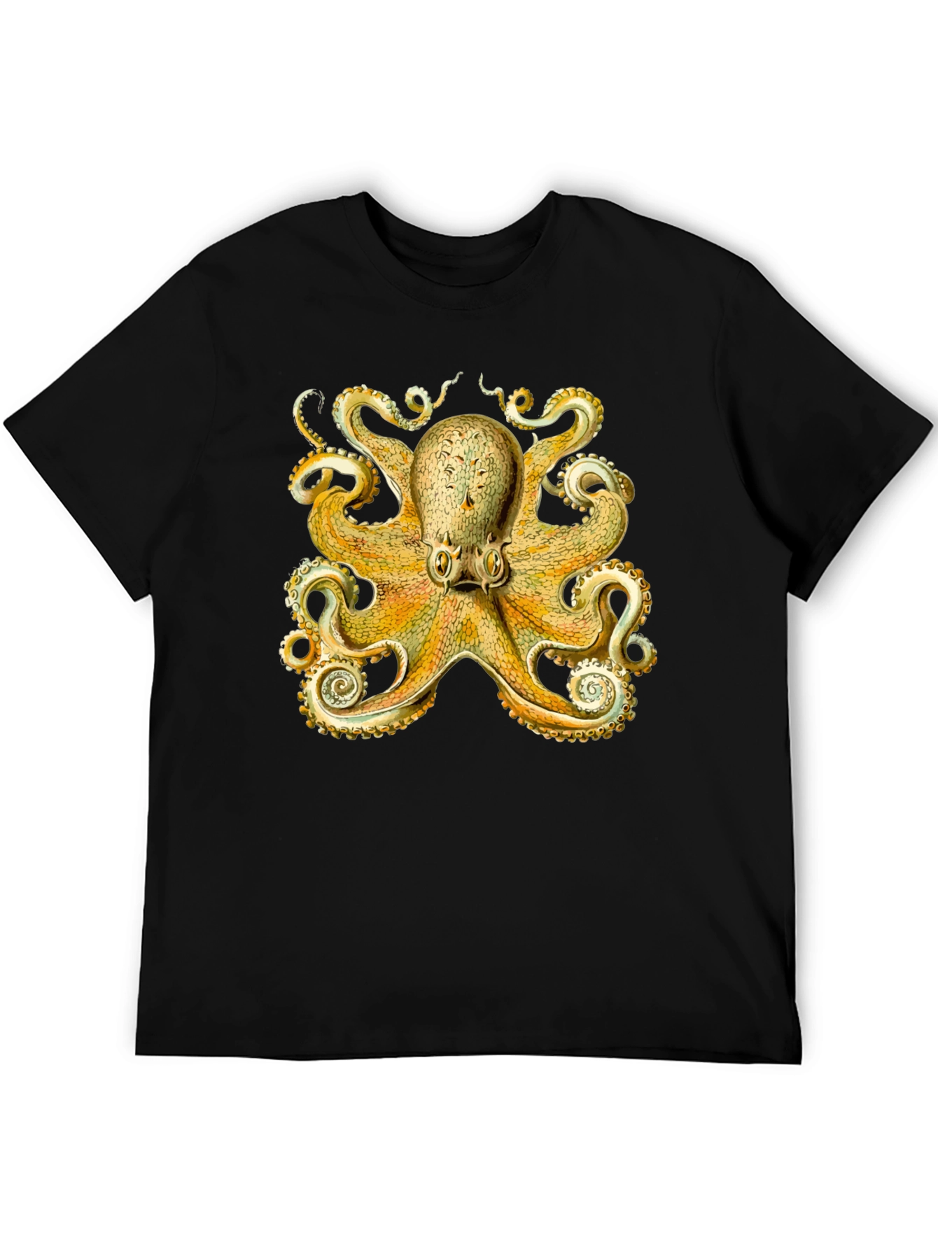 Vintage Octopus Graphic T-Shirt - Black