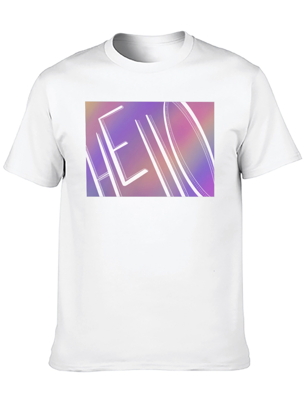 Hello Graphic Print Black T-Shirt