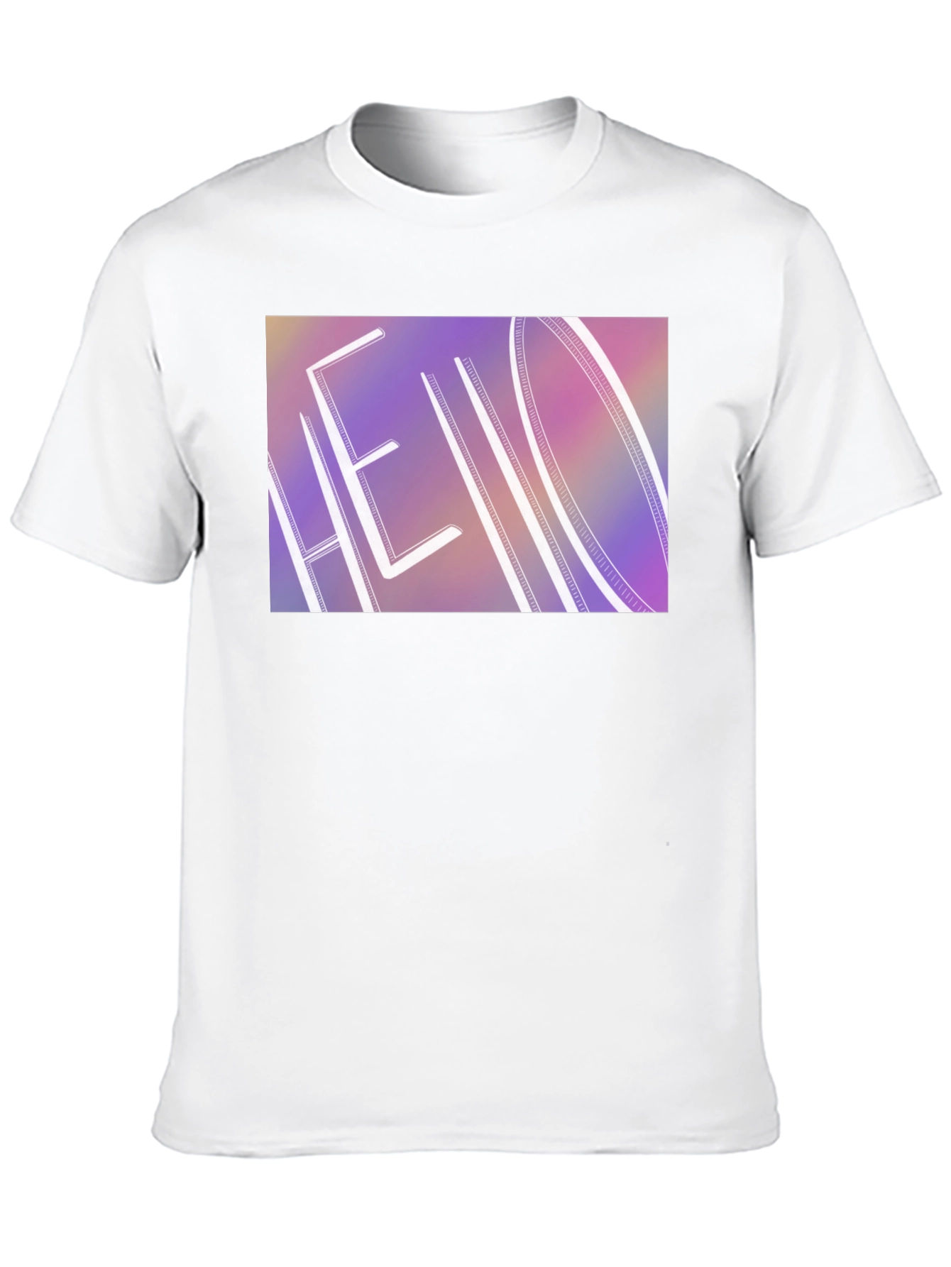 Hello Graphic Print Black T-Shirt