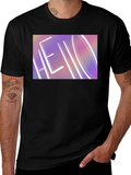 Hello Graphic Print Black T-Shirt