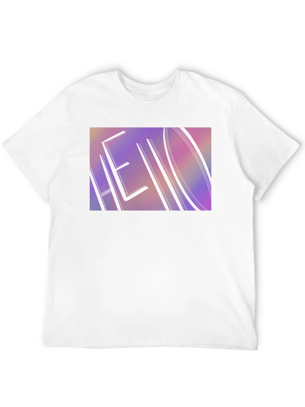 Hello Graphic Print Black T-Shirt