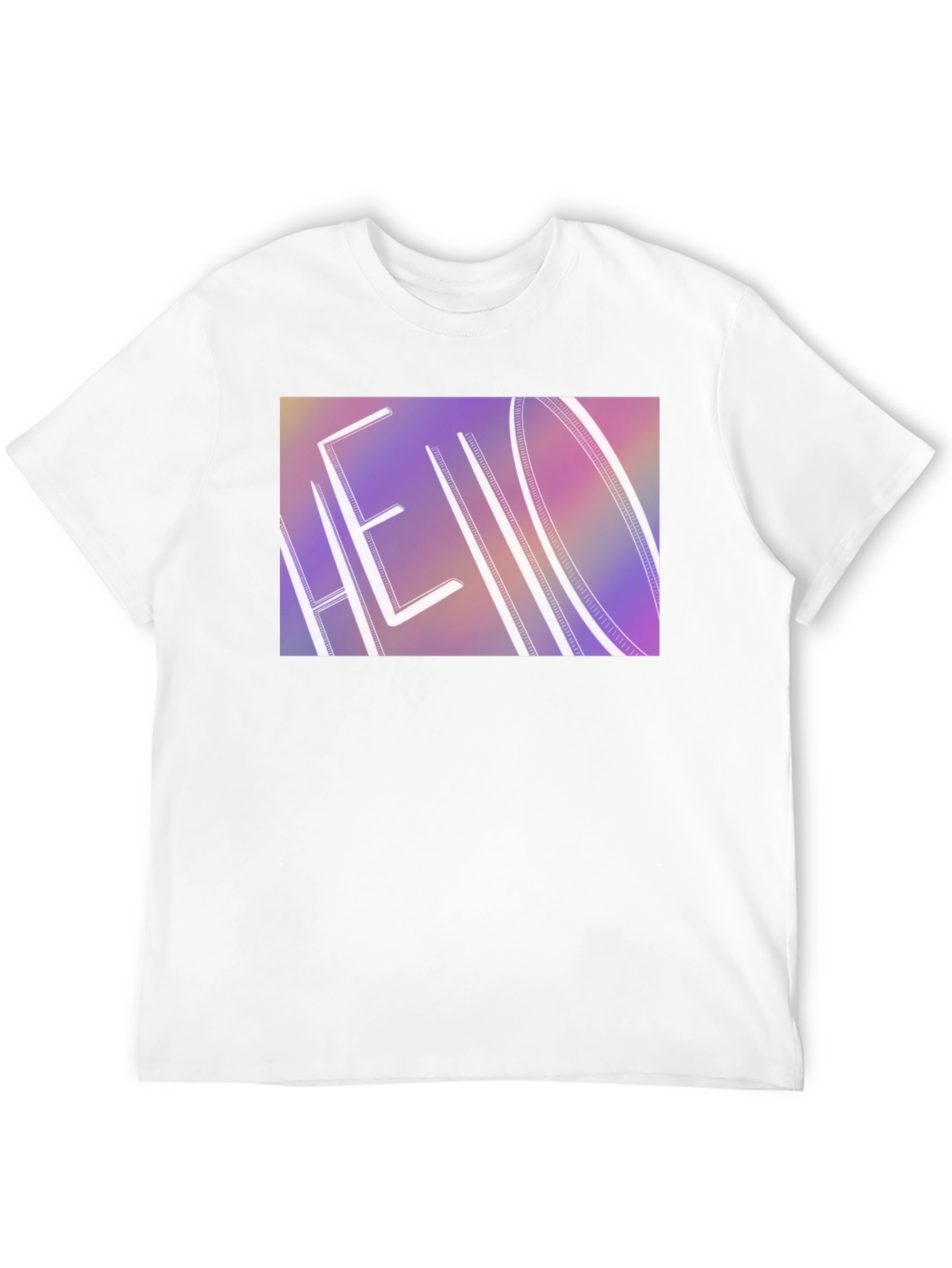 Hello Graphic Print Black T-Shirt