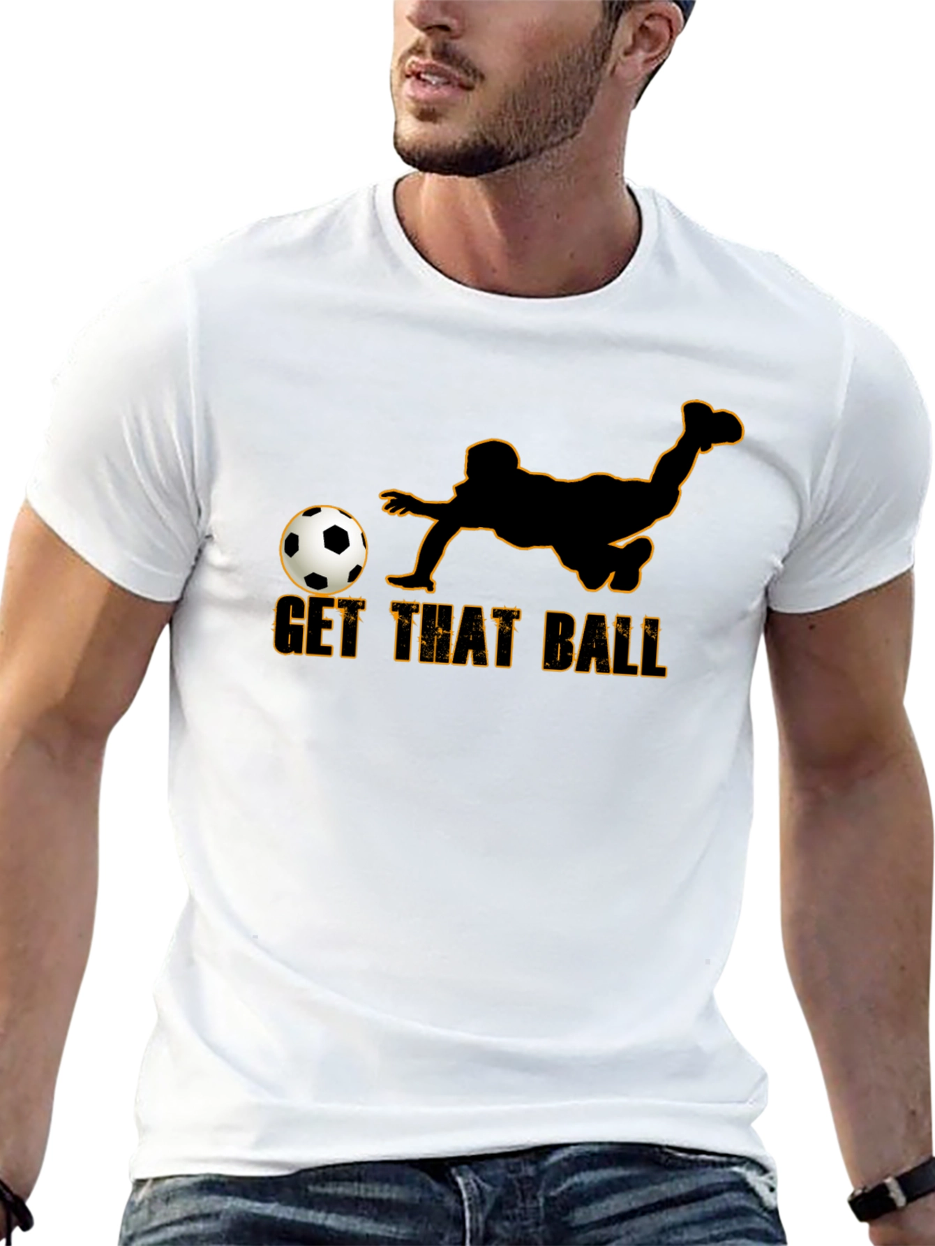 Get That Ball Graphic T-Shirt - Soccer Fan Tee