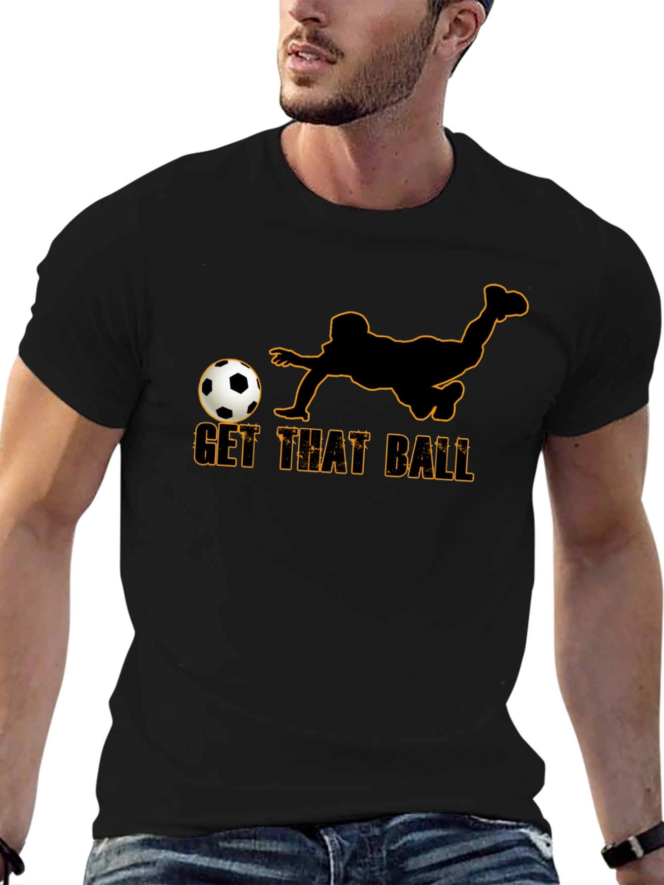 Get That Ball Graphic T-Shirt - Soccer Fan Tee