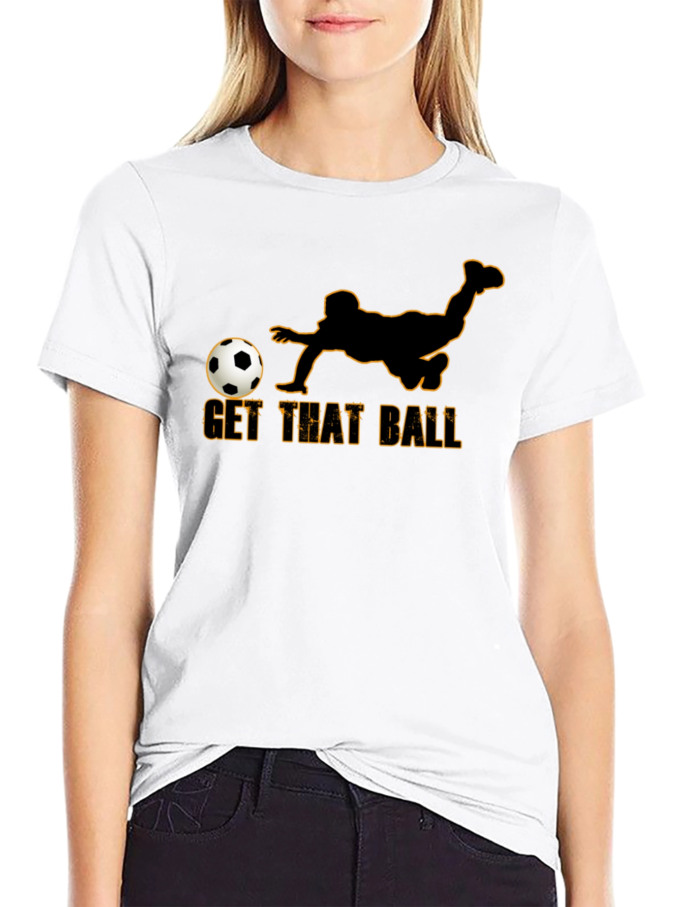 Get That Ball Graphic T-Shirt - Soccer Fan Tee