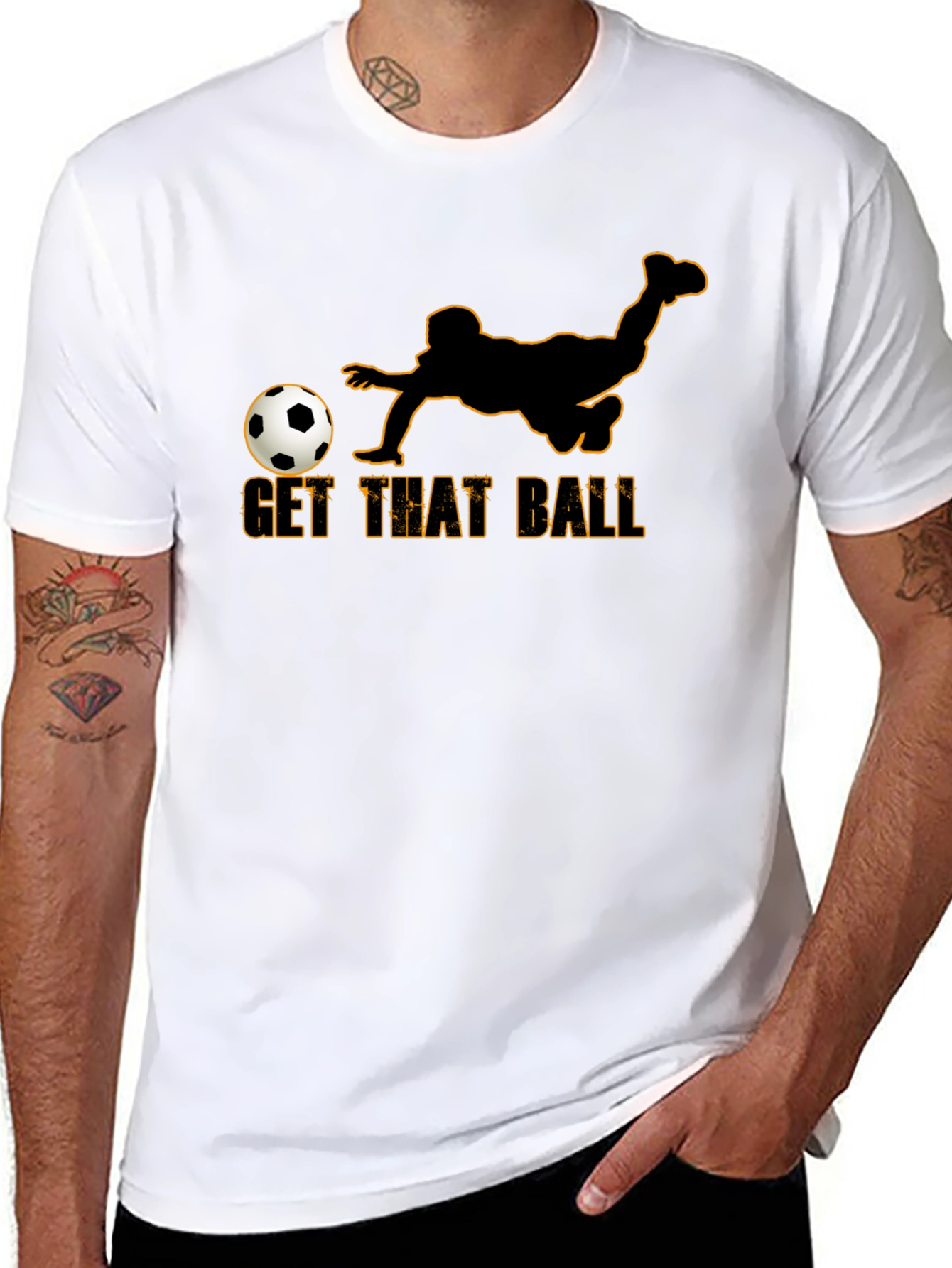 Get That Ball Graphic T-Shirt - Soccer Fan Tee