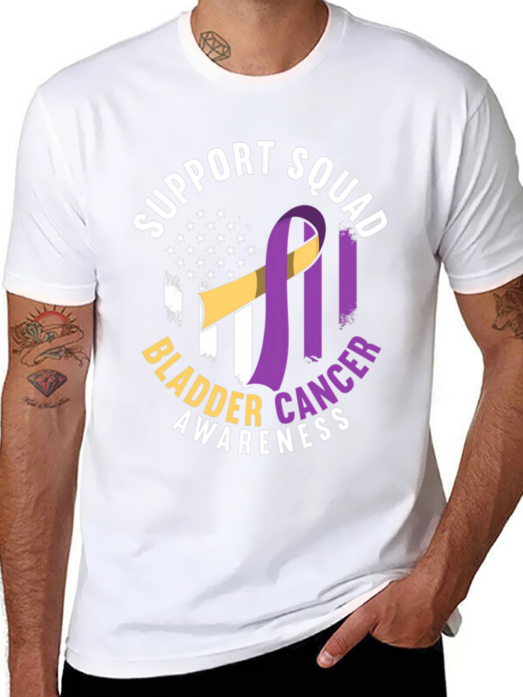 Bladder Cancer Awareness Support Squad T-Shirt