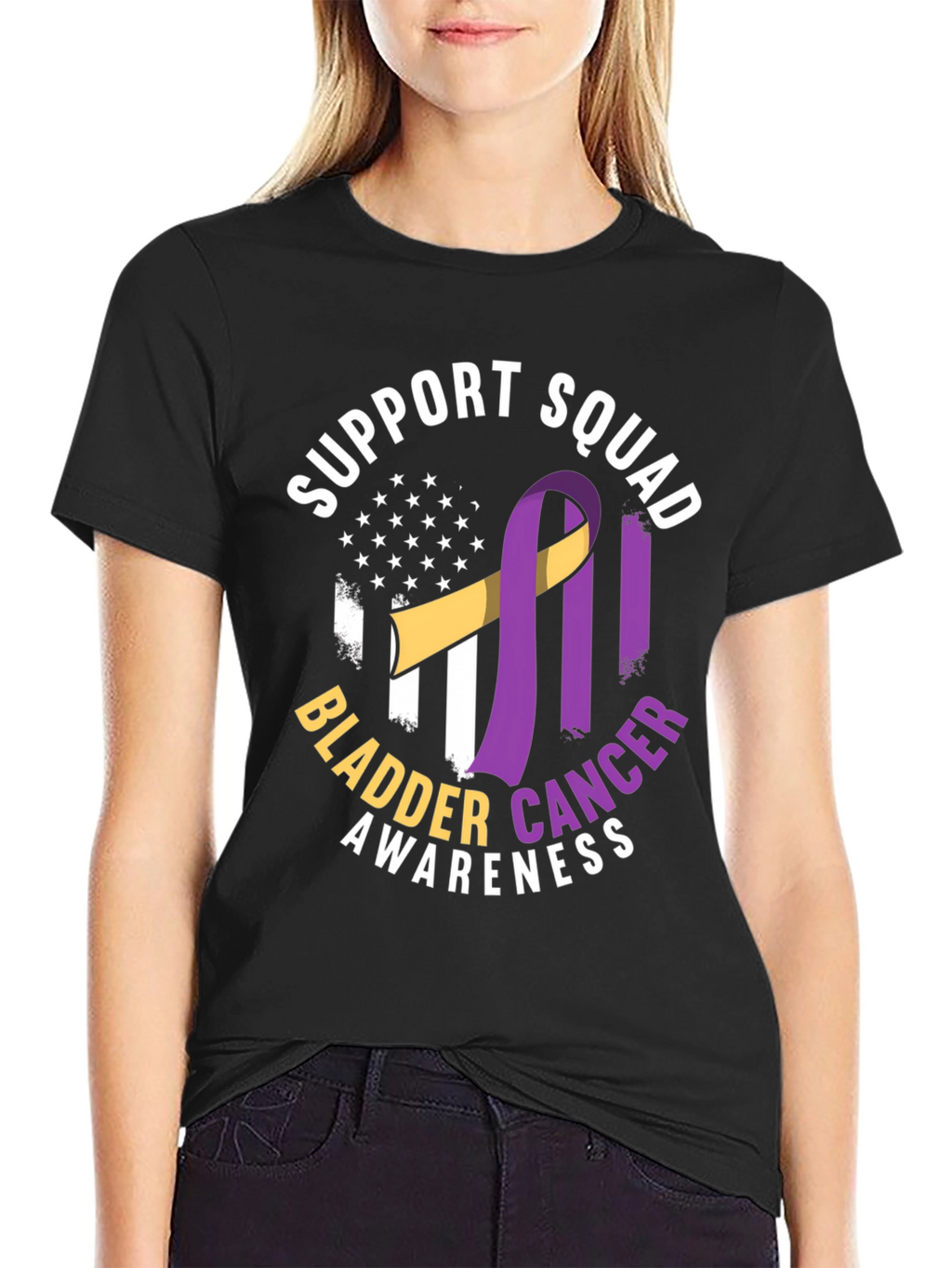 Bladder Cancer Awareness Support Squad T-Shirt