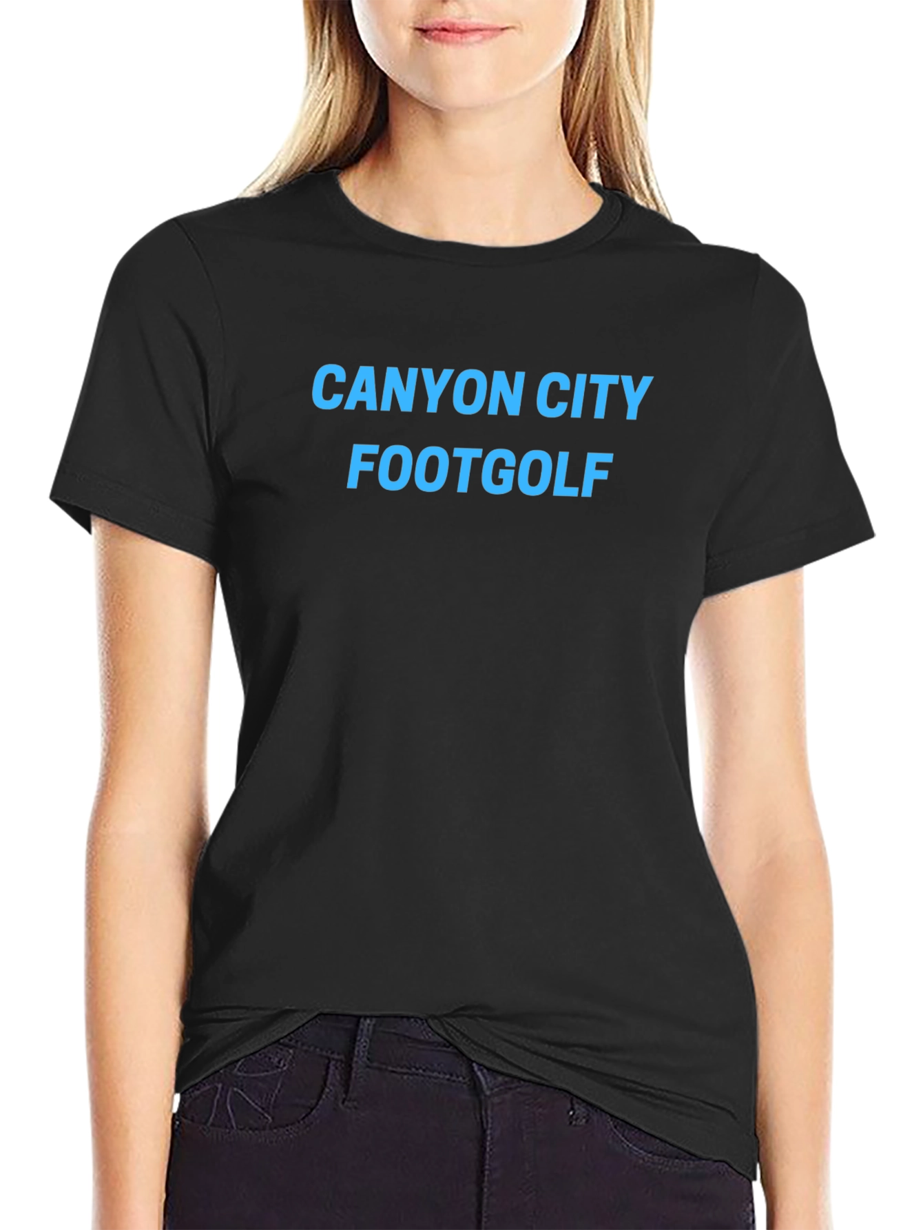 Canyon City Footgolf T-Shirt - Black Tee