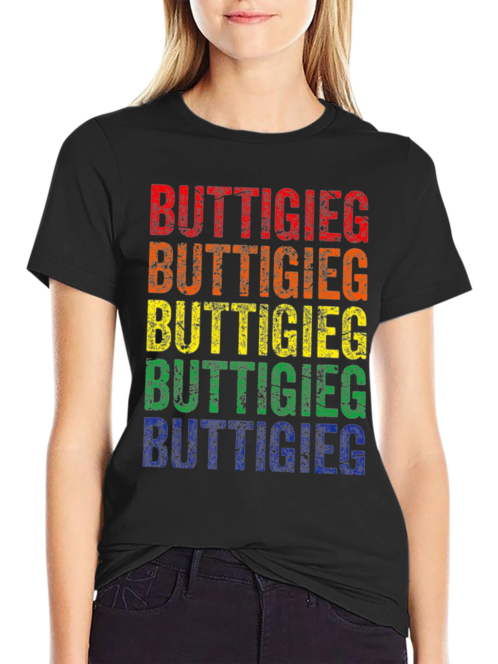 Rainbow Buttigieg T-Shirt Pride Political