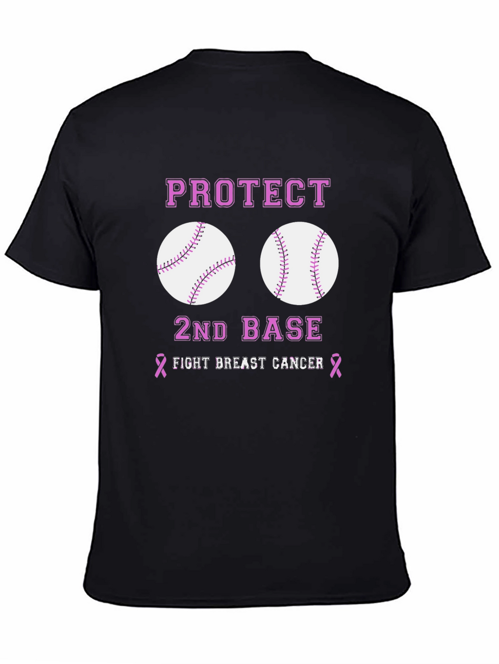 Protect 2nd Base Breast Cancer Awareness T-Shirt