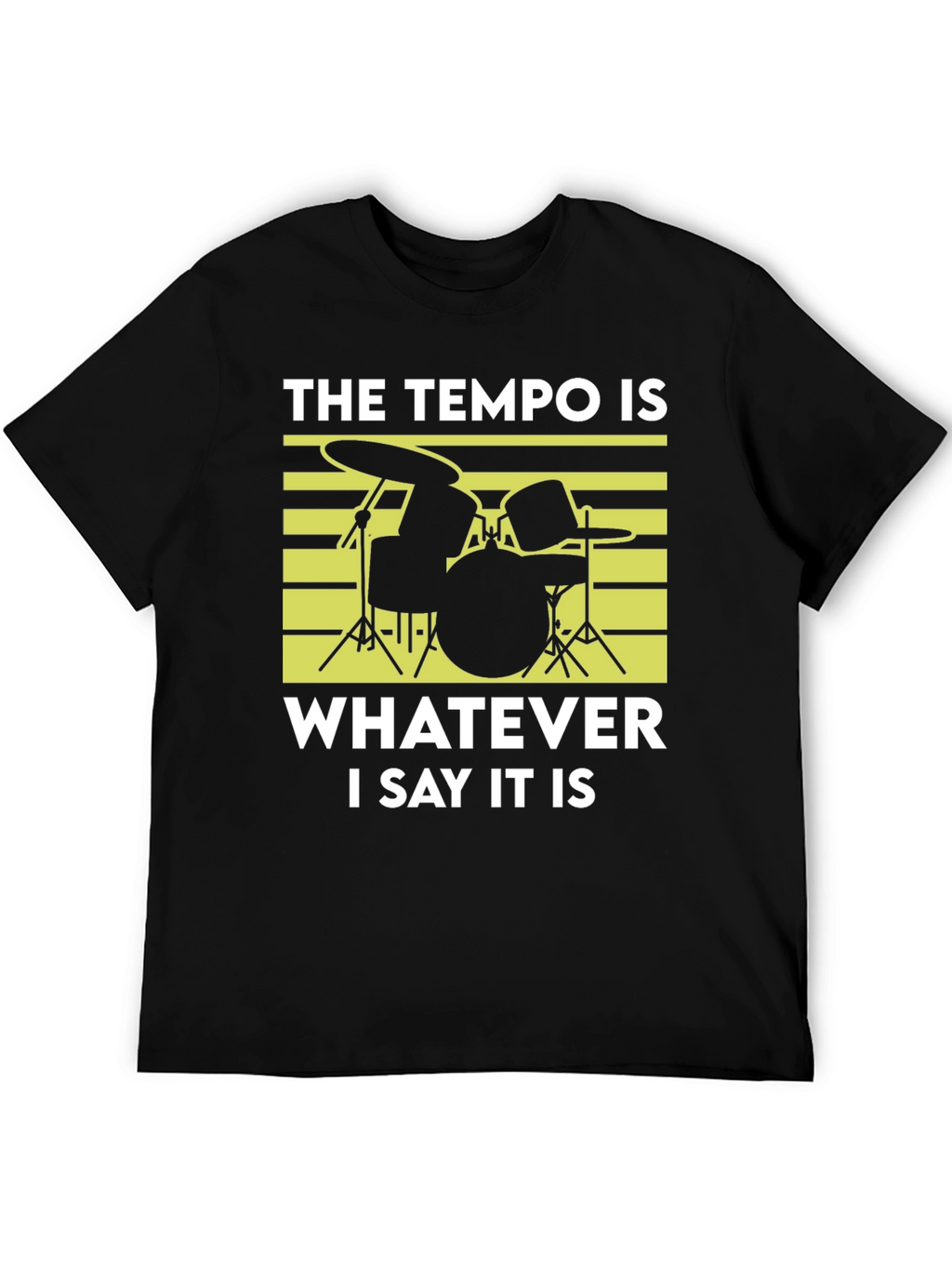 Tempo Drummer T-Shirt - Funny Musician Tee