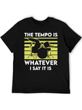 Tempo Drummer T-Shirt - Funny Musician Tee
