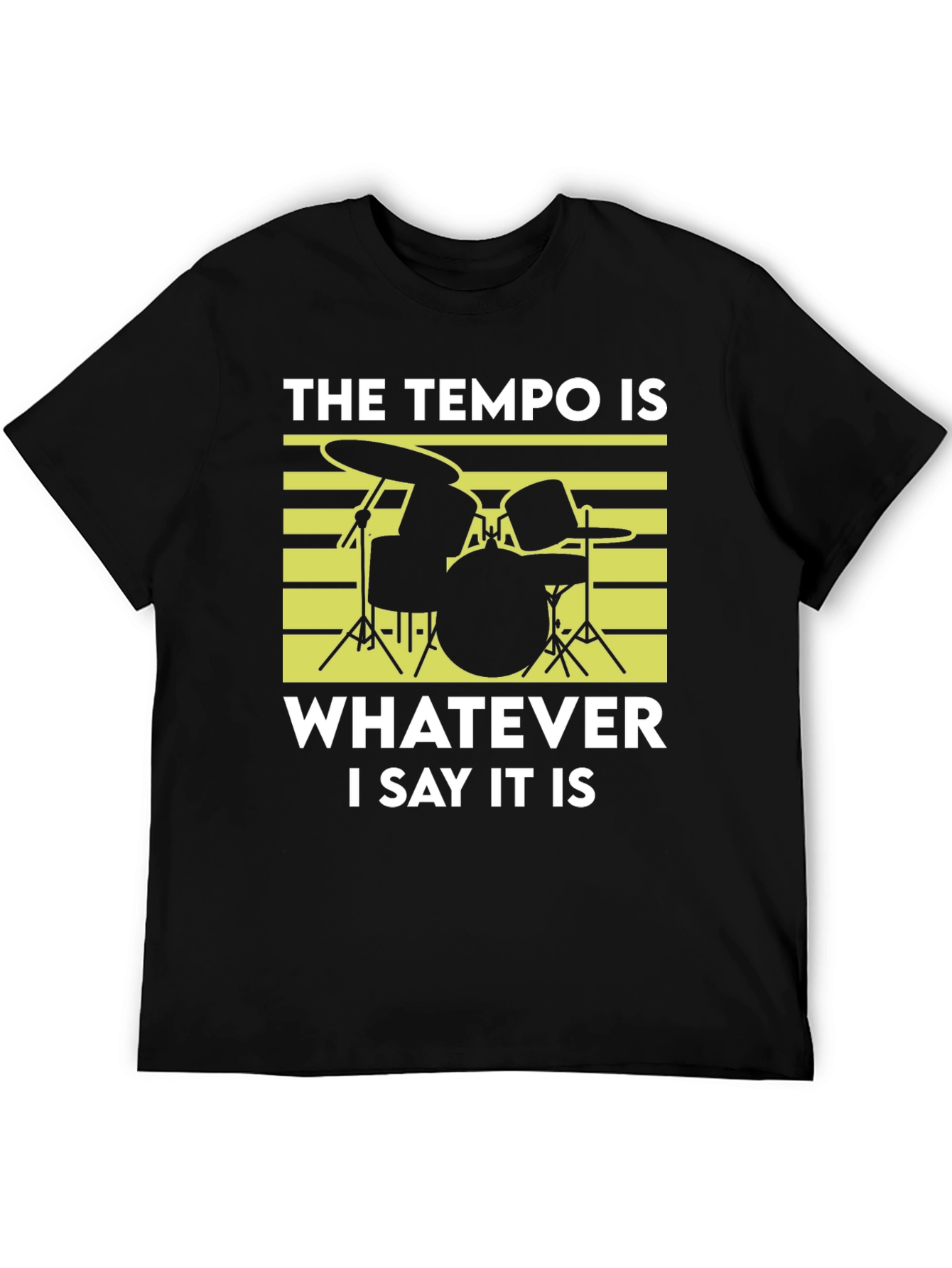 Tempo Drummer T-Shirt - Funny Musician Tee