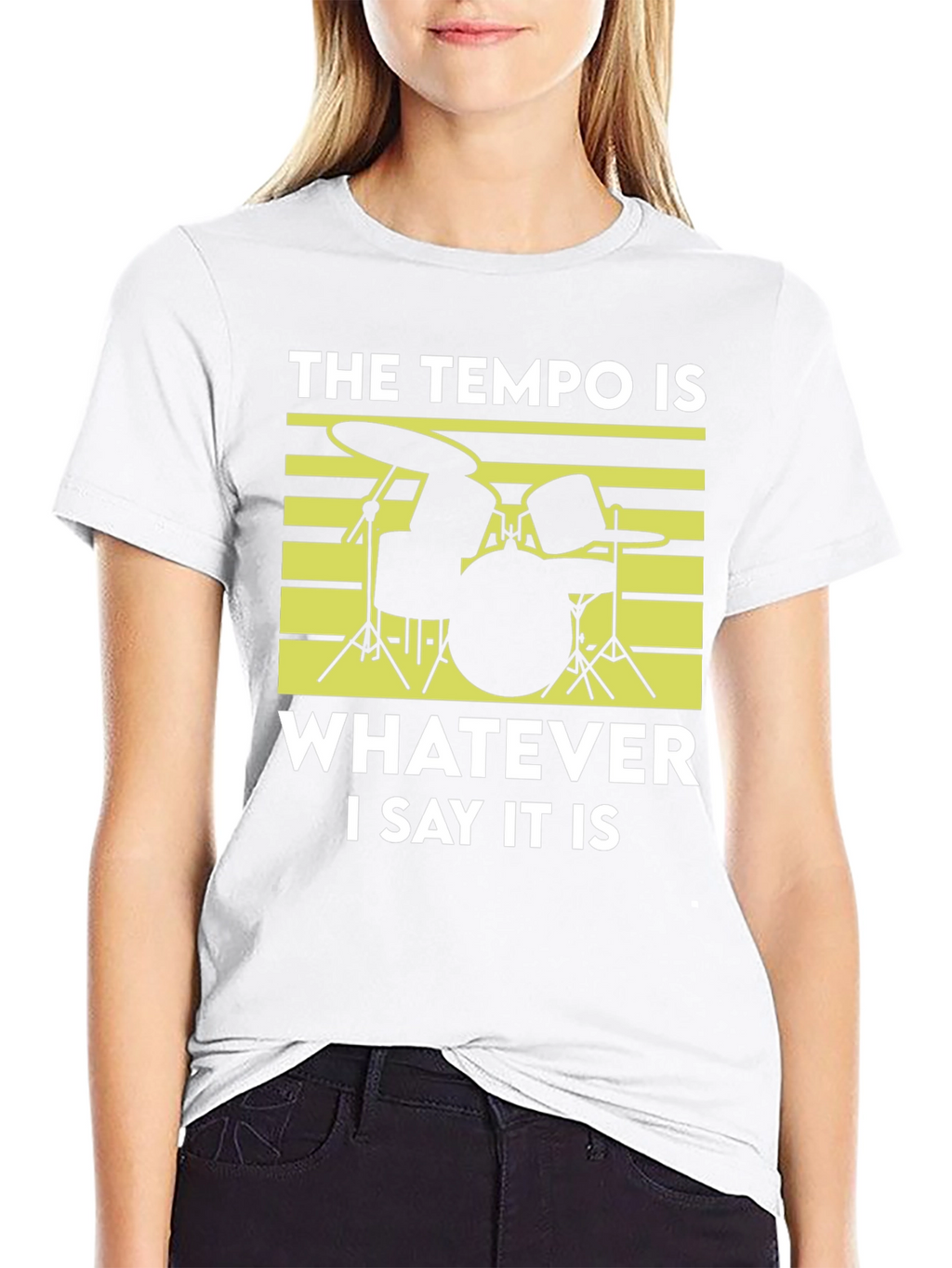 Tempo Drummer T-Shirt - Funny Musician Tee