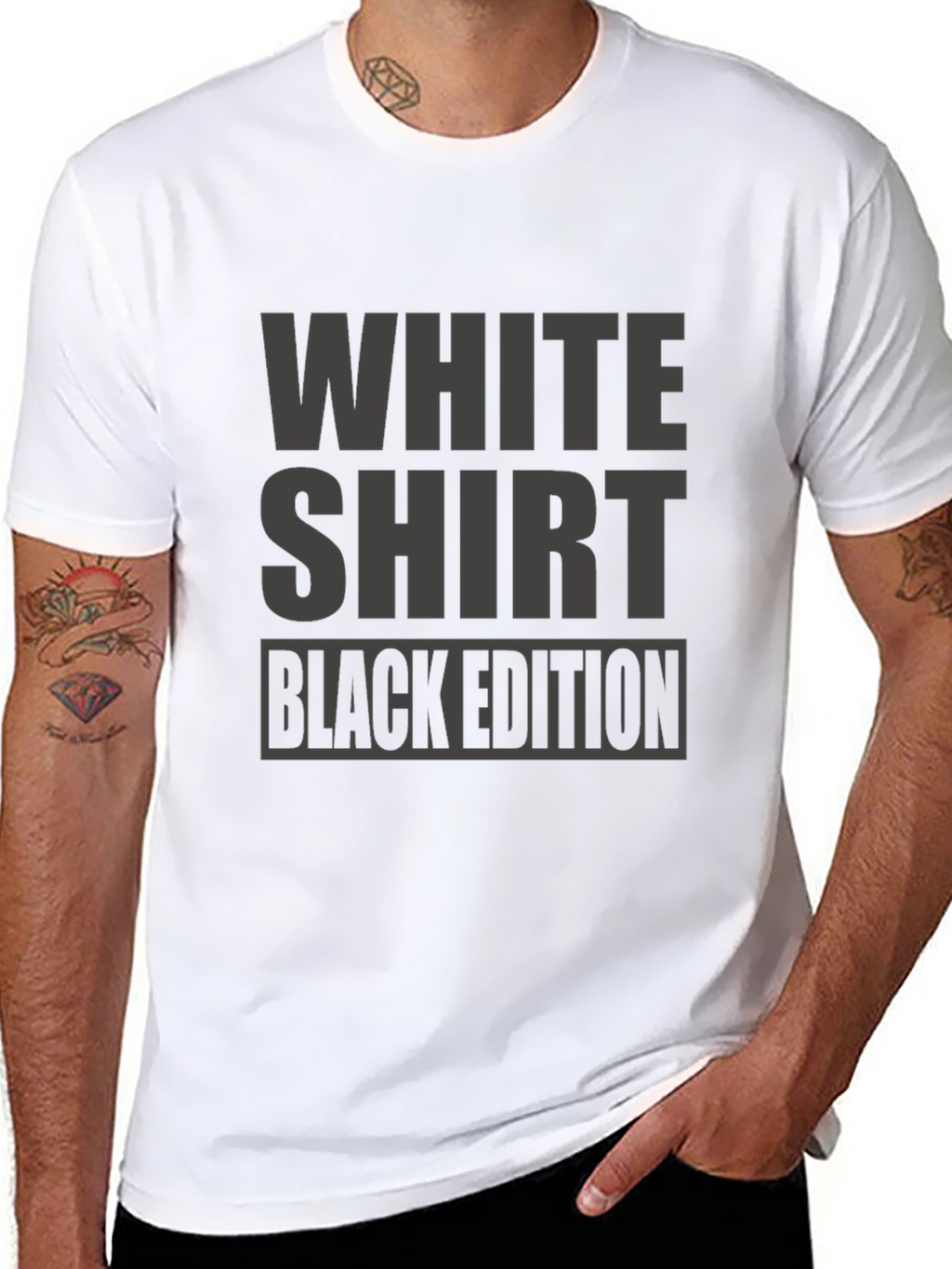 White Shirt Black Edition T-Shirt