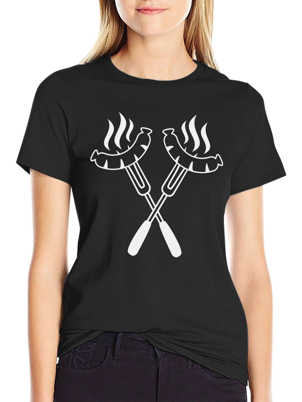 Sausage BBQ Graphic Tee - Grilling Humor
