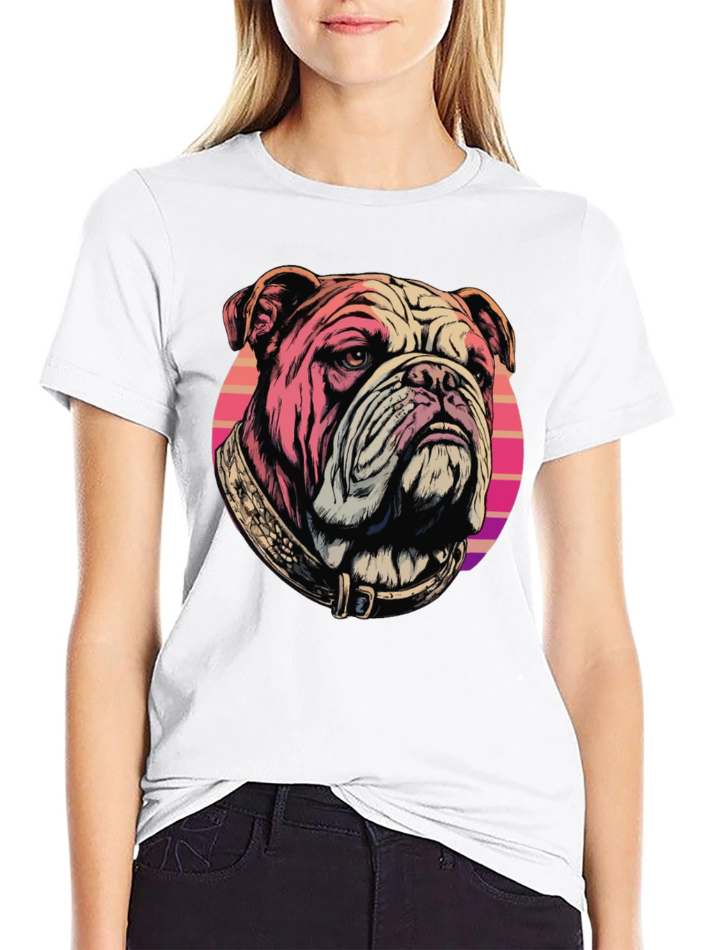 Bulldog T-Shirt: Retro Graphic Tee