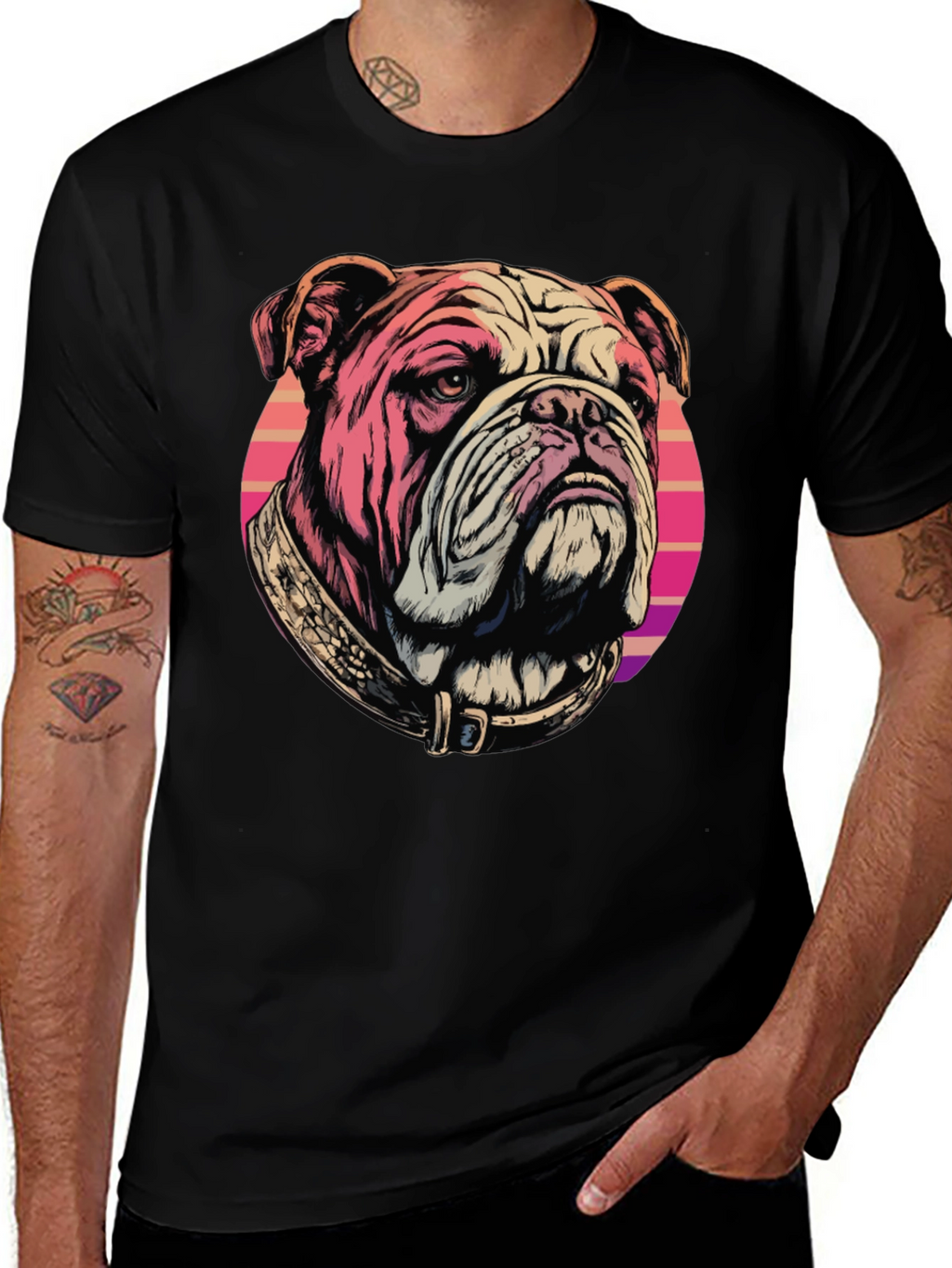Bulldog T-Shirt: Retro Graphic Tee
