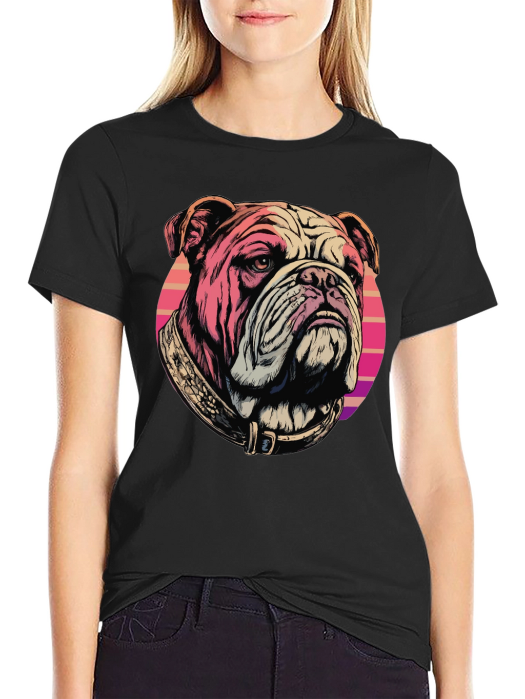 Bulldog T-Shirt: Retro Graphic Tee