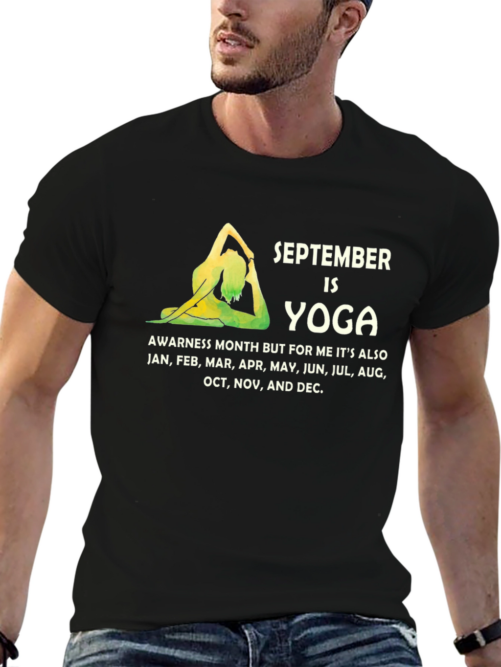 September Yoga Awareness Month Graphic Tee