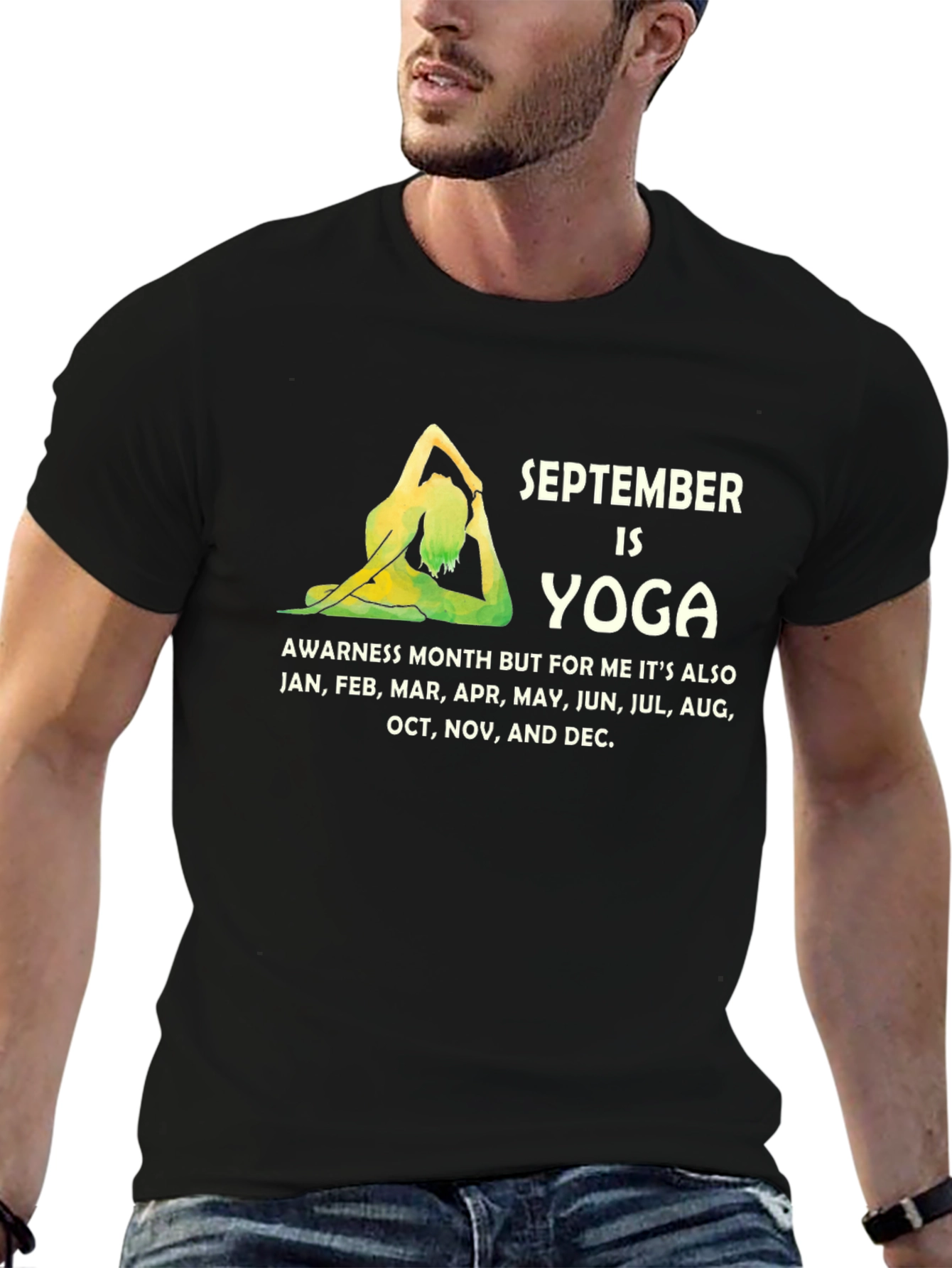September Yoga Awareness Month Graphic Tee